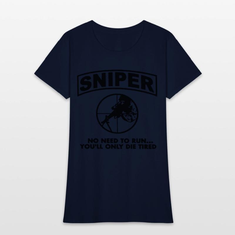 Sniper No Need To Run Army Marine Corps Adult
