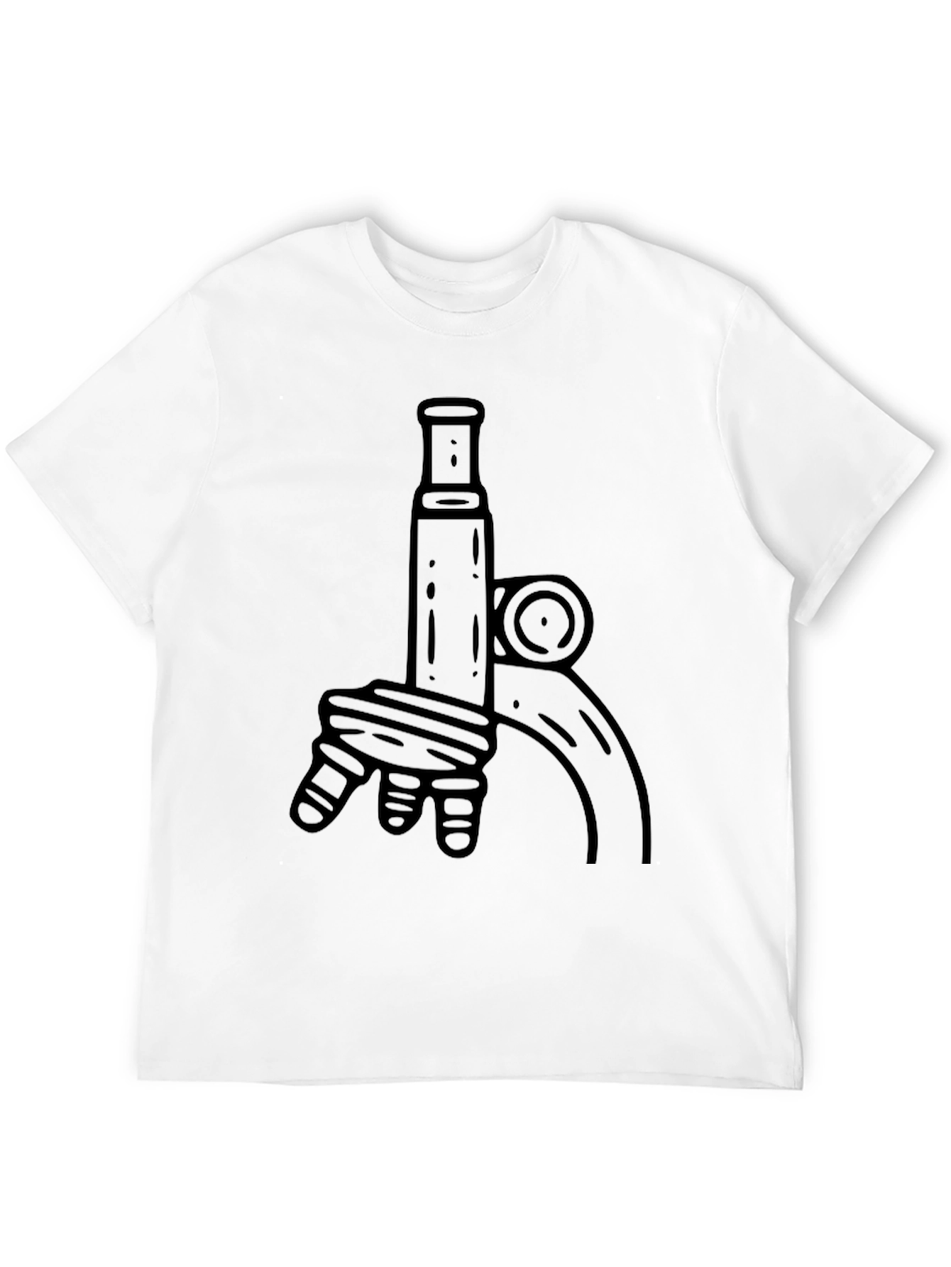 Microscope Graphic Tee - Science Lovers T-Shirt