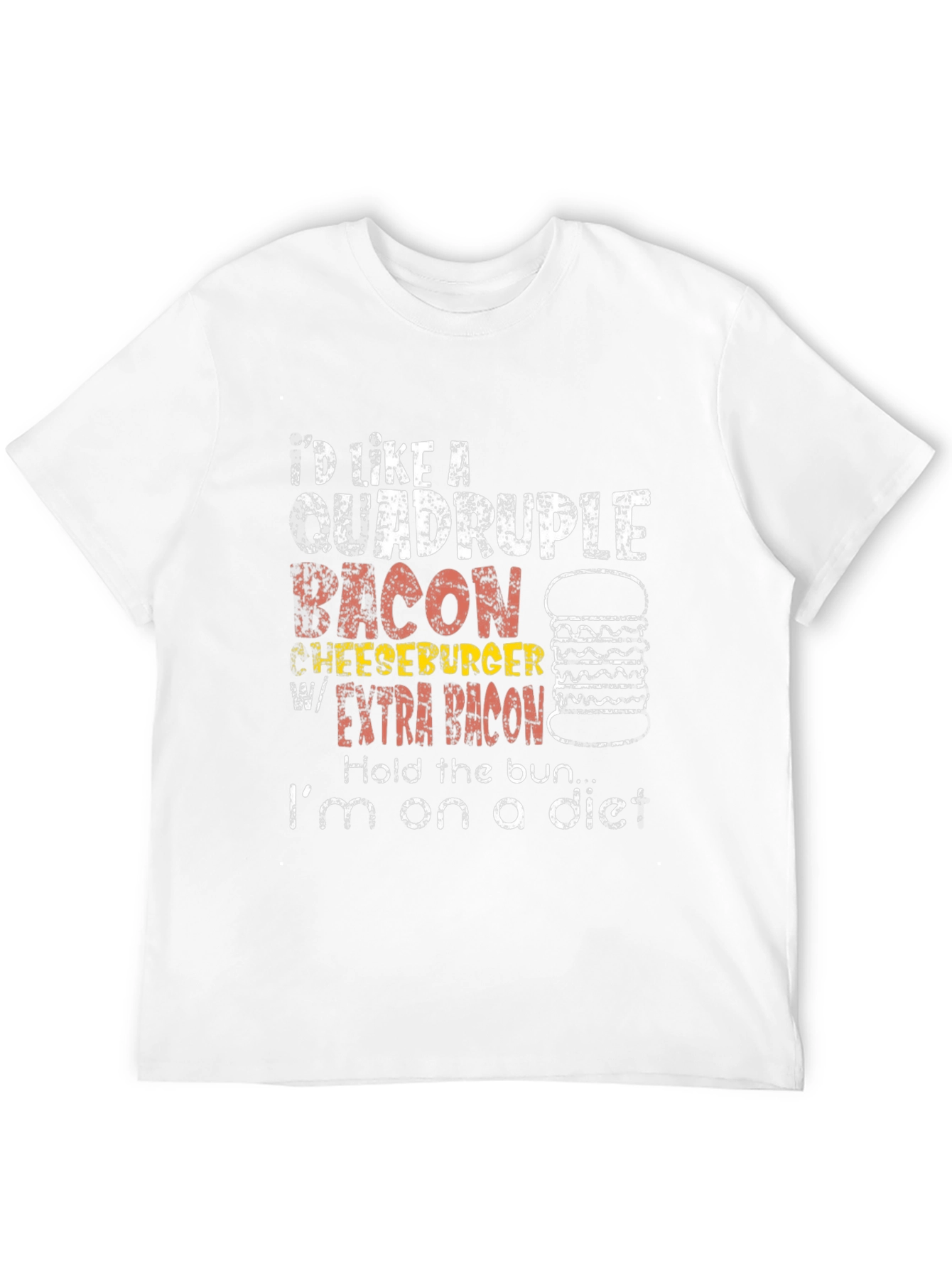 Quadruple Bacon Cheeseburger T-Shirt