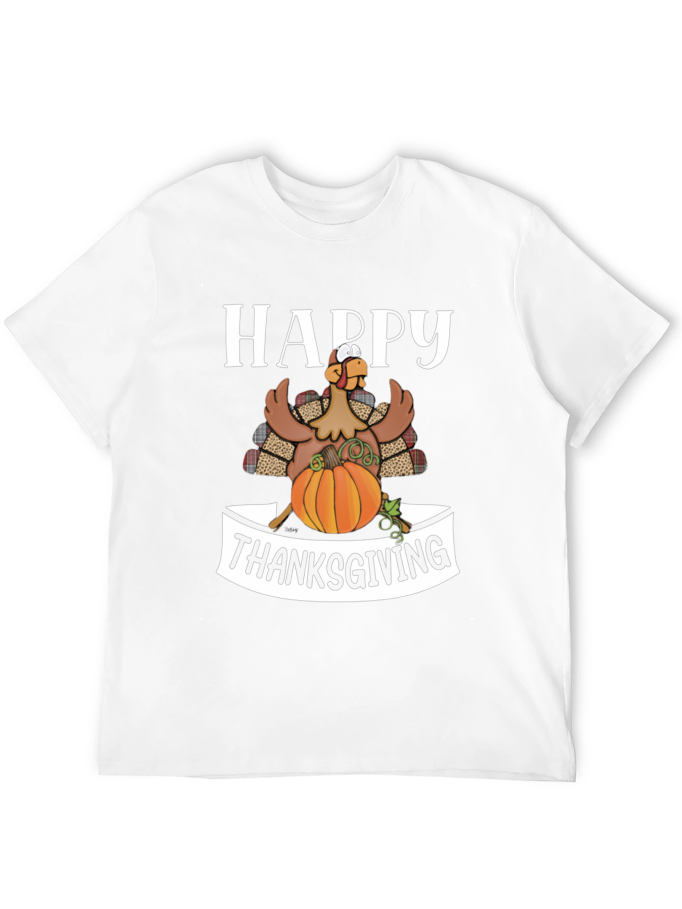 Happy Thanksgiving Turkey Graphic Tee