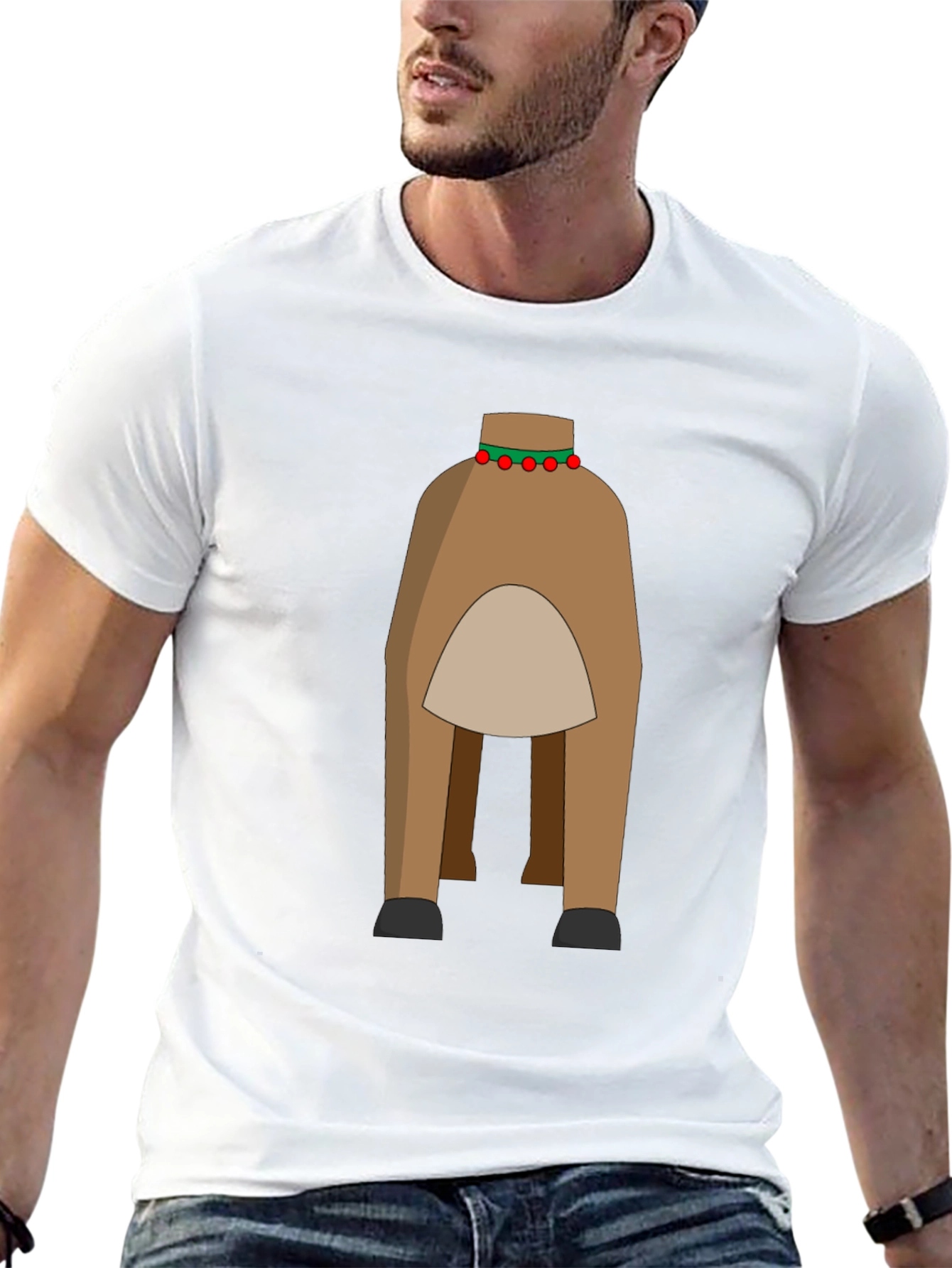Novelty Reindeer Rear T-Shirt