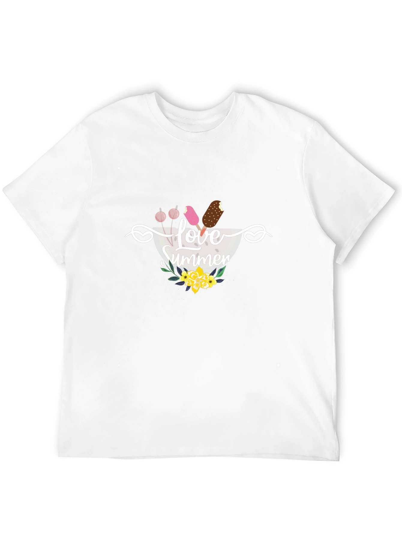 Love Summer Graphic Tee - Black Unisex T-Shirt
