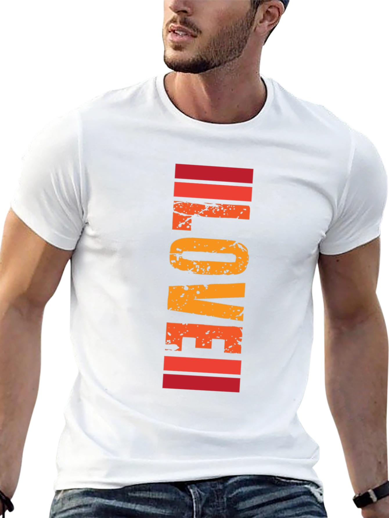 Retro LOVE Graphic T-Shirt - Stylish Comfort