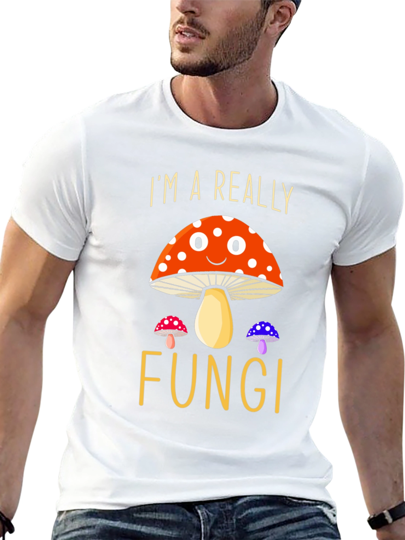 Funny Mushroom Graphic T-Shirt Im A Really Fungi