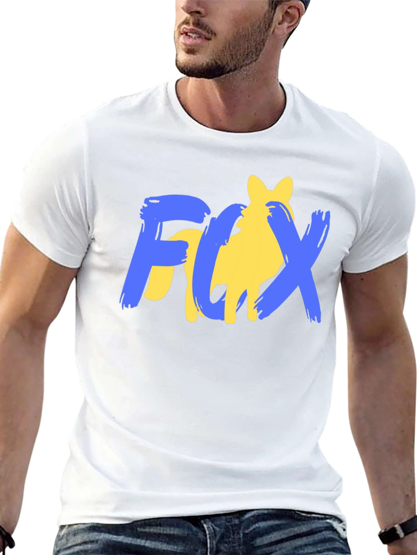 Fox Graphic Print Mens Black T-Shirt
