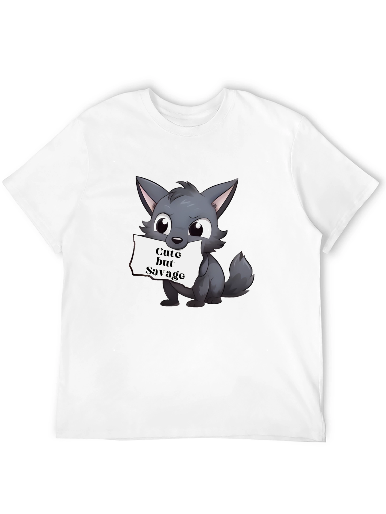 Cute But Savage Wolf Graphic Tee