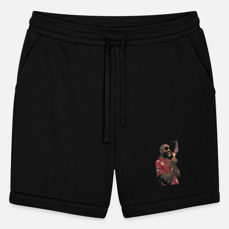 Tough Rebel Tattooed Man with Cigarette