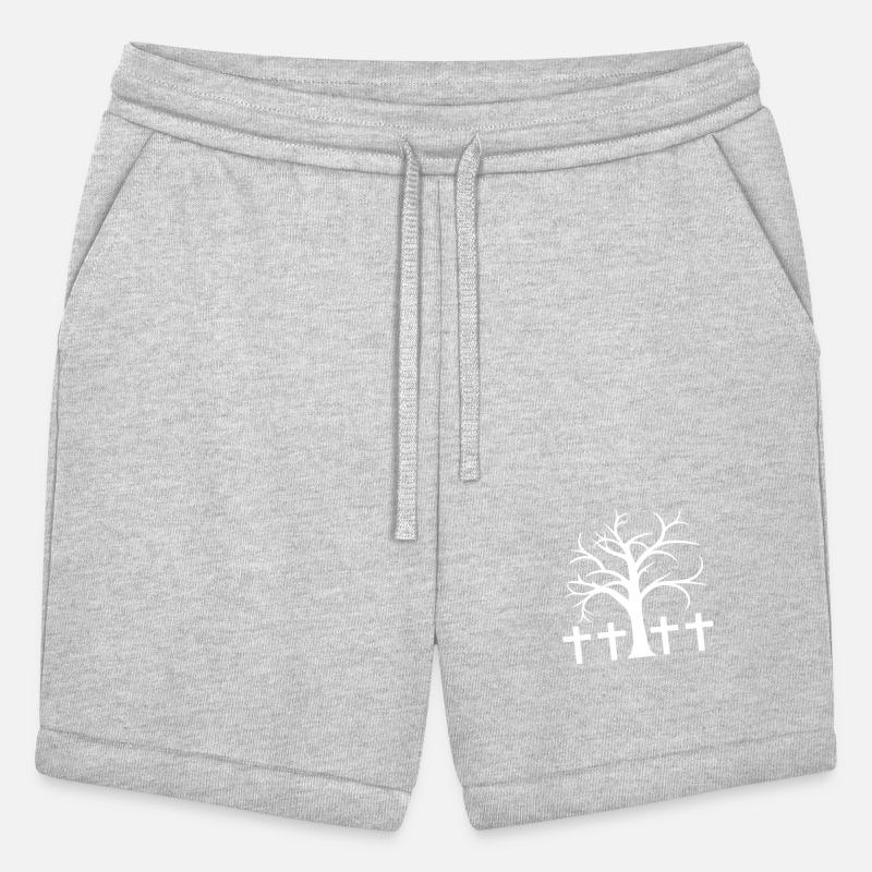 Tree Bald Winter Autumn Crosses Halloween Cemetery