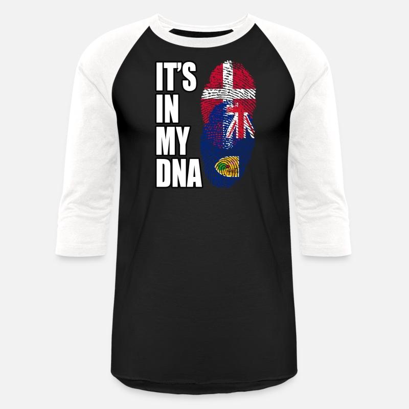 Turks Caicos And Danish Mix Heritage DNA Flag