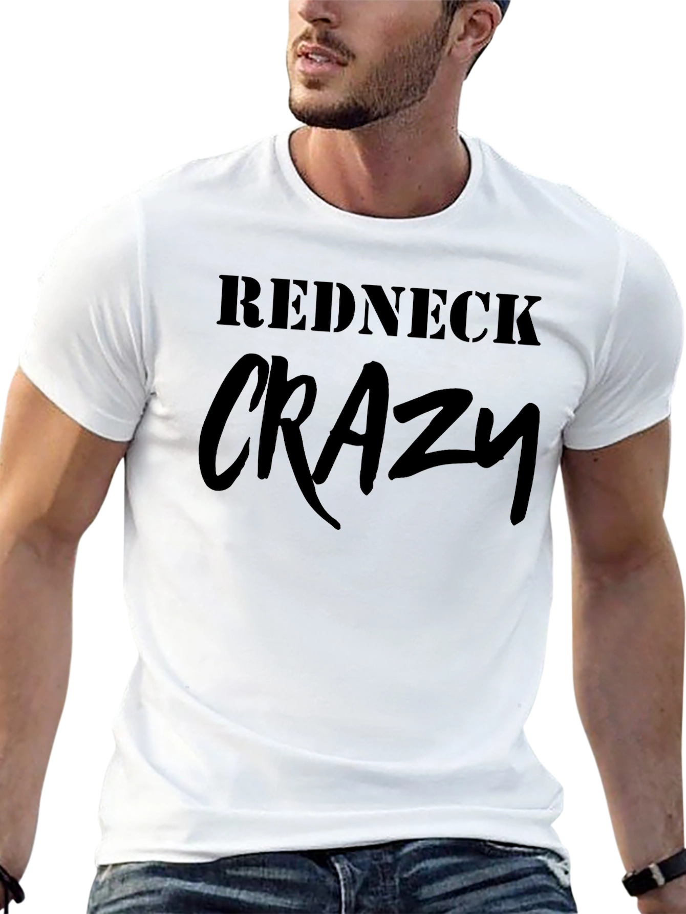 Redneck Crazy Black T-Shirt - Mens