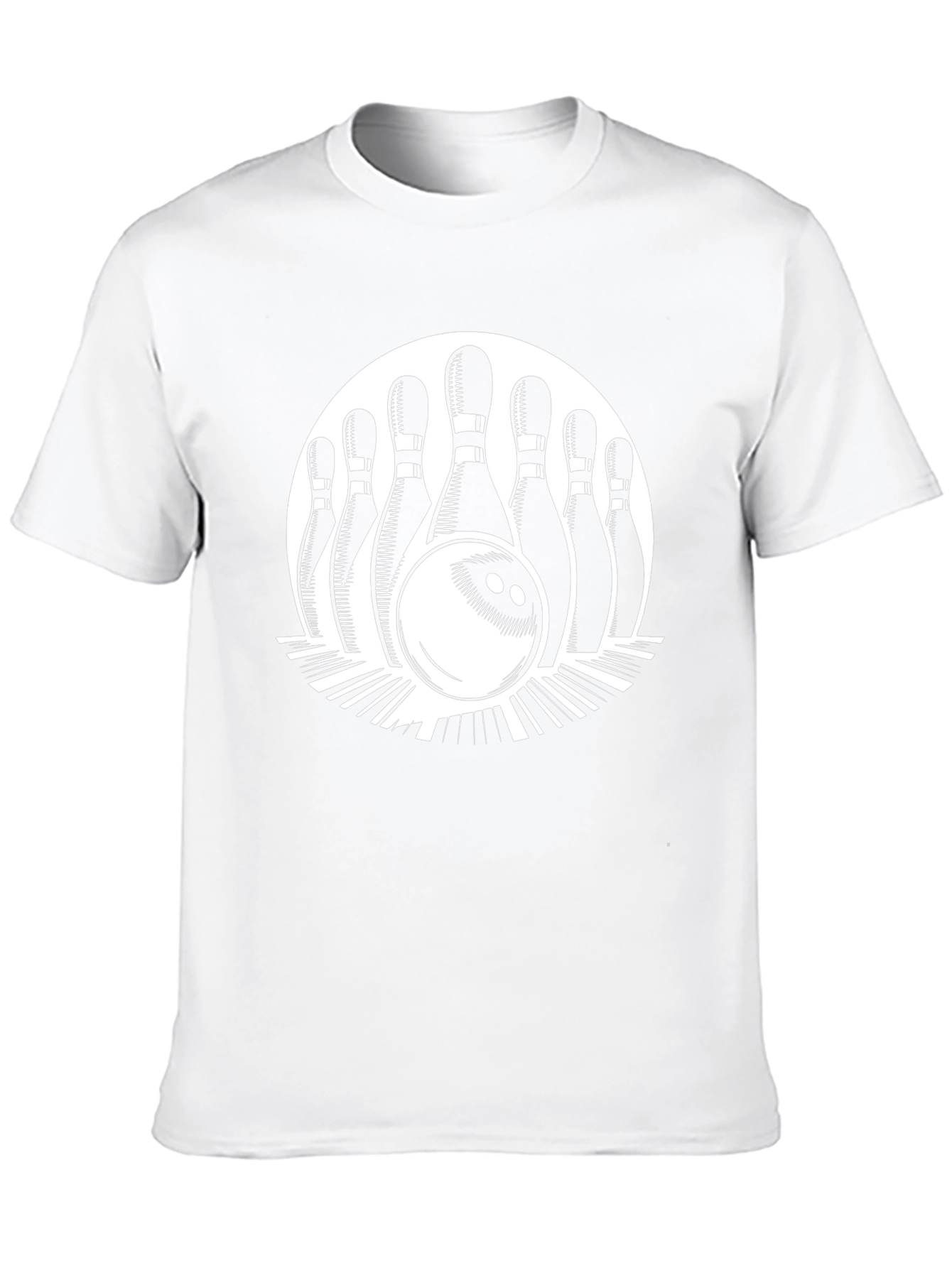 Bowling Strike Graphic Tee - Classic Style
