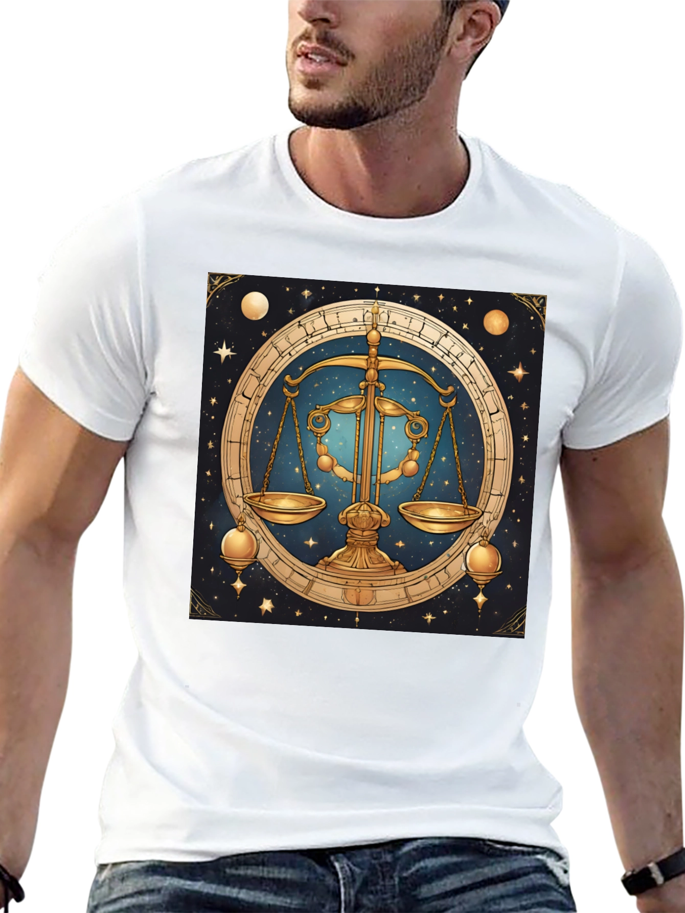 Libra Zodiac Graphic Tee - Astrology T-Shirt