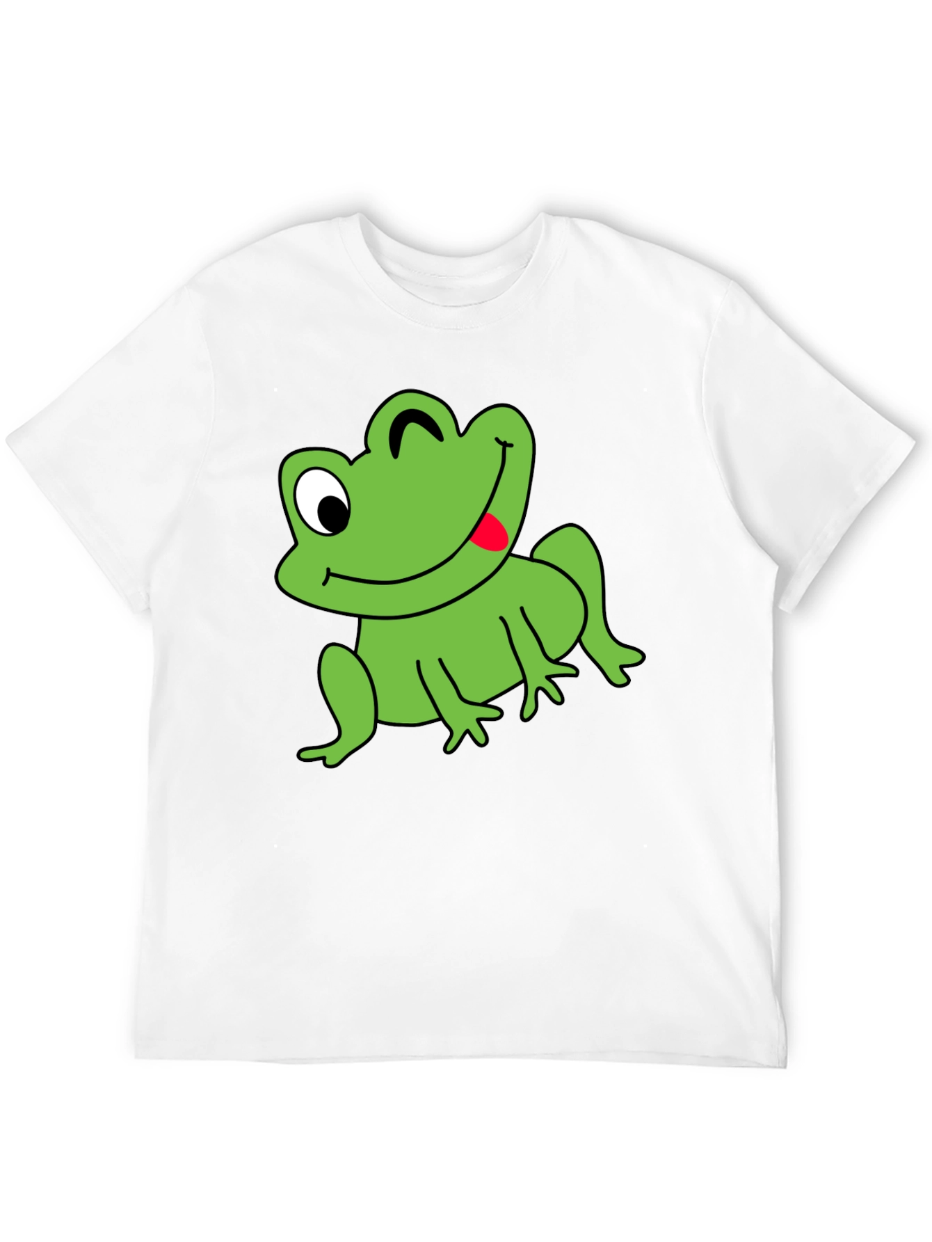 Funny Frog Graphic Tee - Mens Black T-Shirt