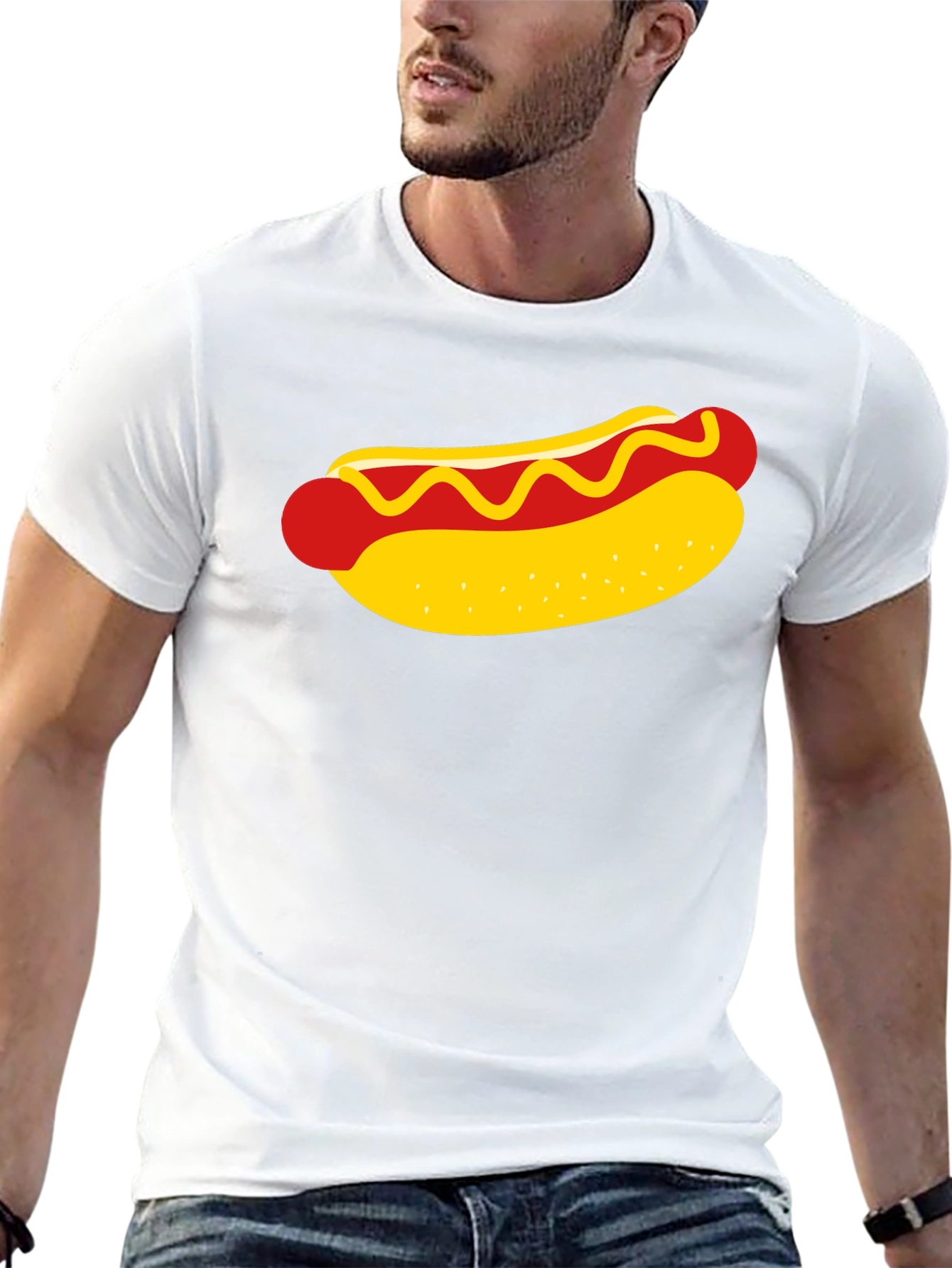 Hot Dog Graphic Tee - Classic Foodie T-Shirt