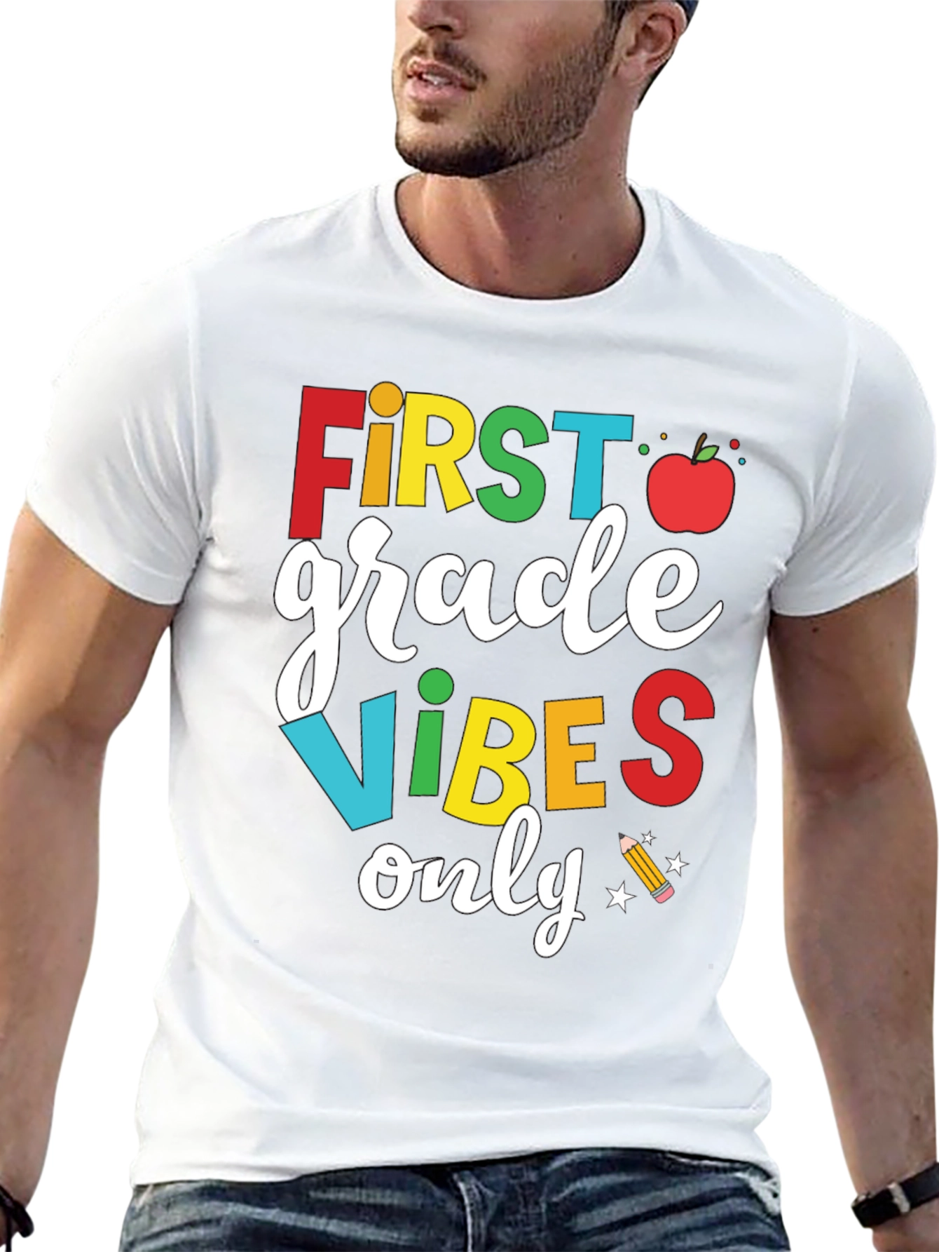 First Grade Vibes Only T-Shirt - Back to School