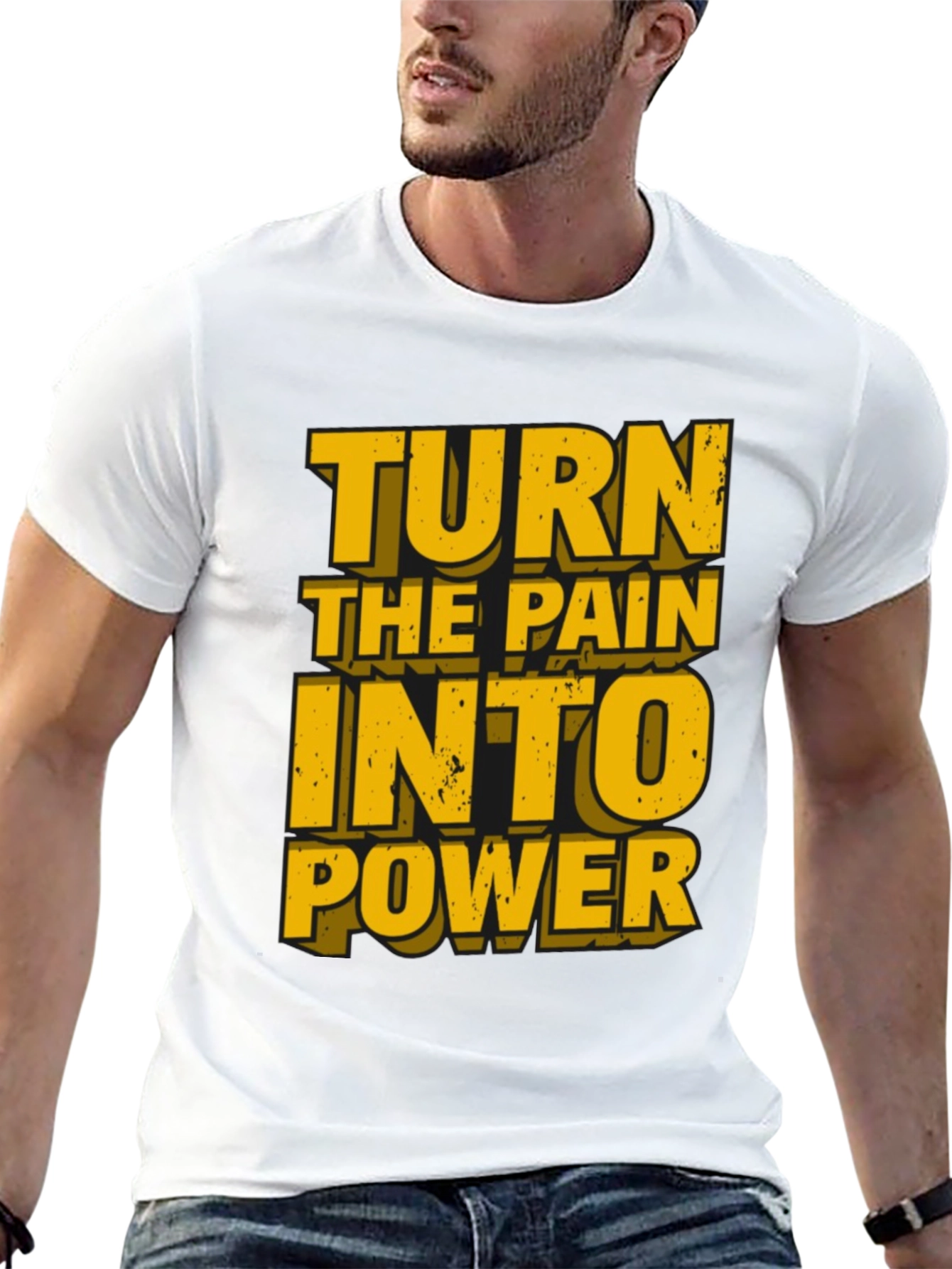 Motivational Graphic T-Shirt: Turn Pain Into Power