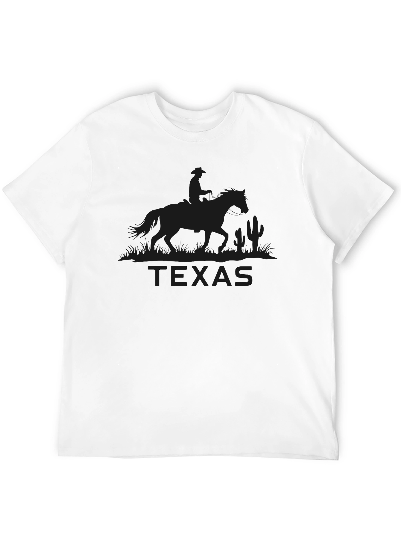 Texas Rider Graphic T-Shirt - Black