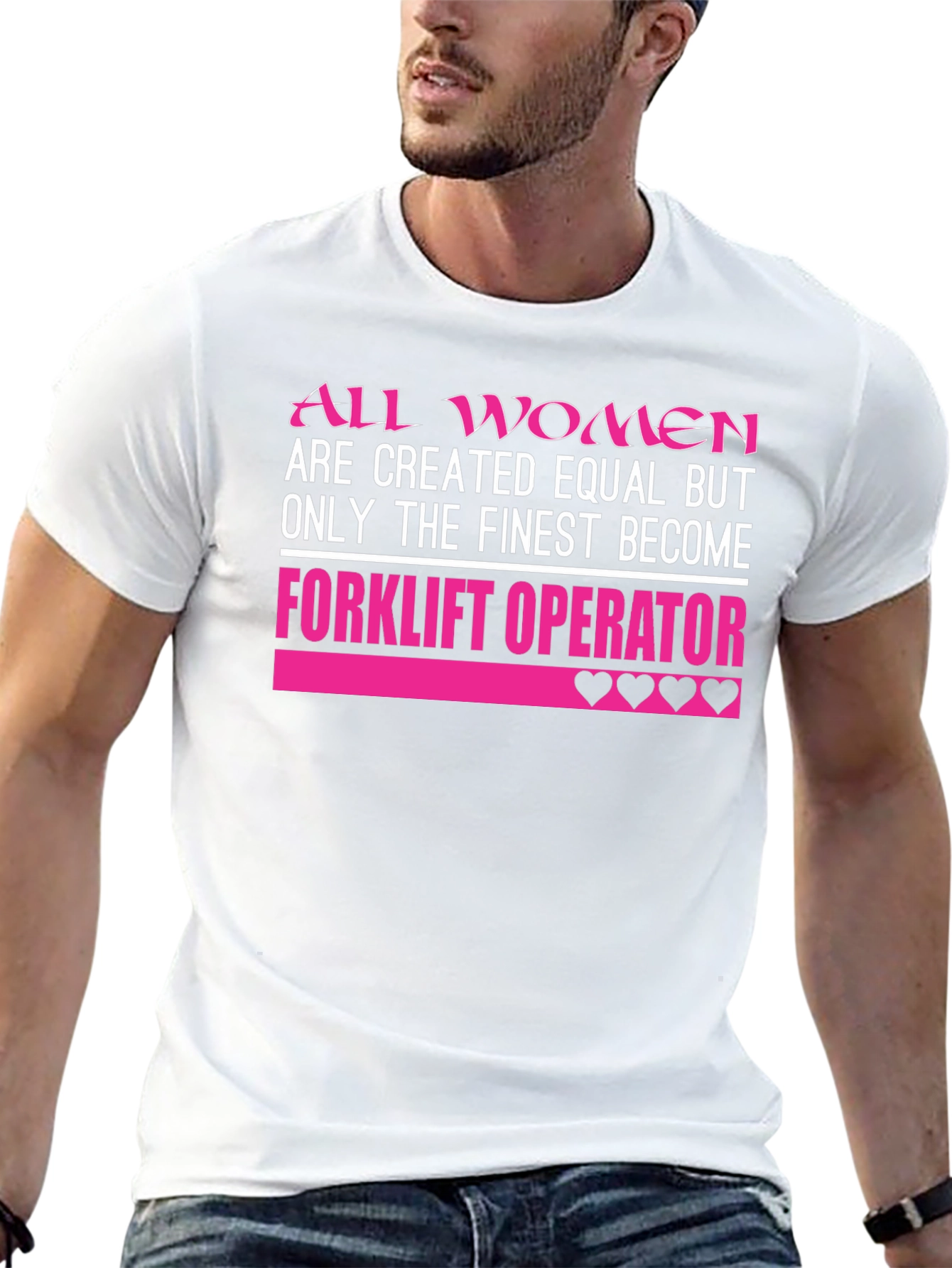 Finest Women Forklift Operator Graphic Tee