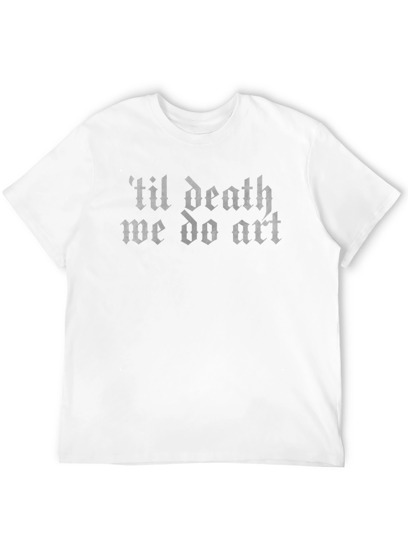 Til Death We Do Art Black Graphic Tee