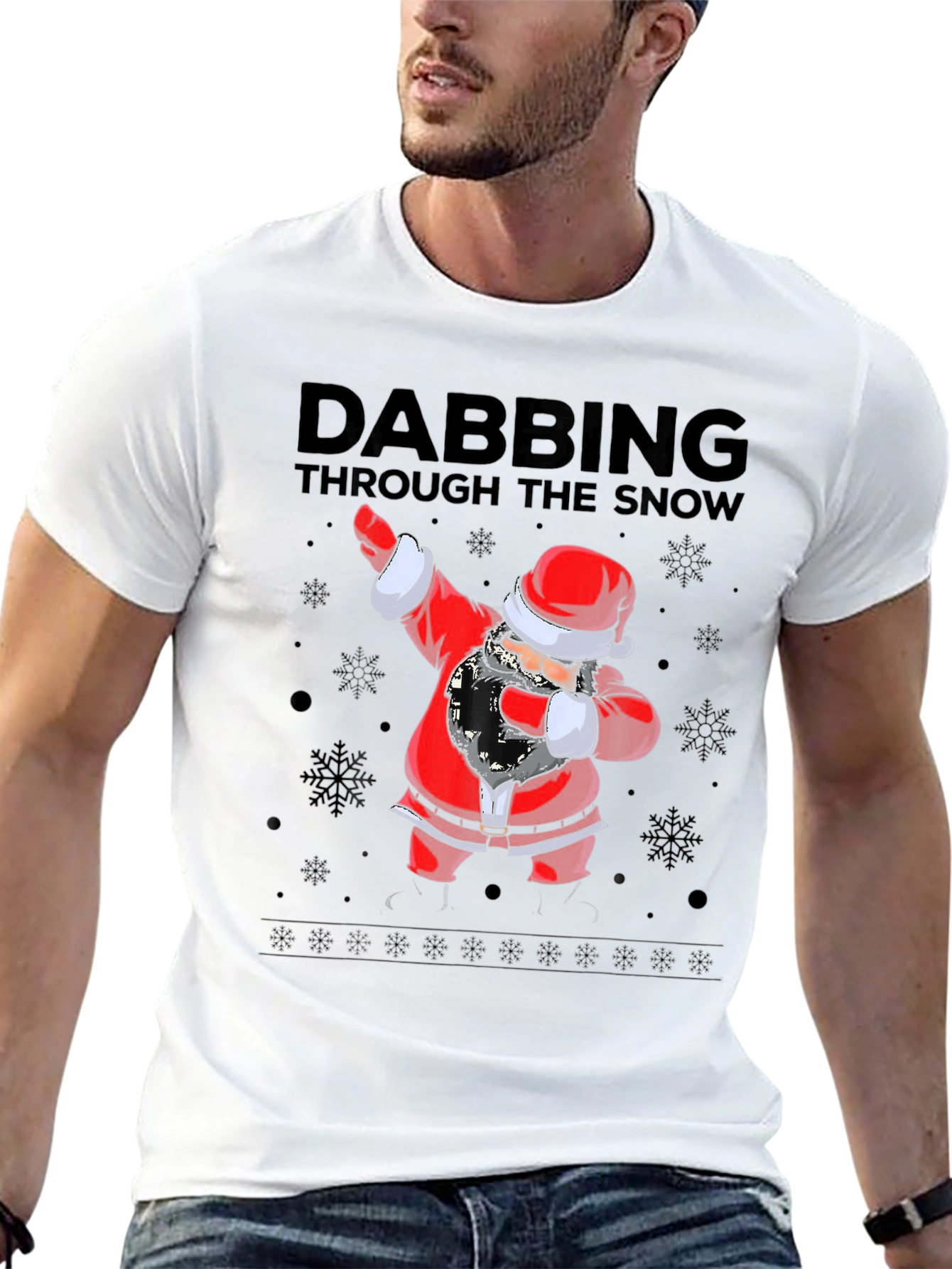 Dabbing Santa Through The Snow T-Shirt
