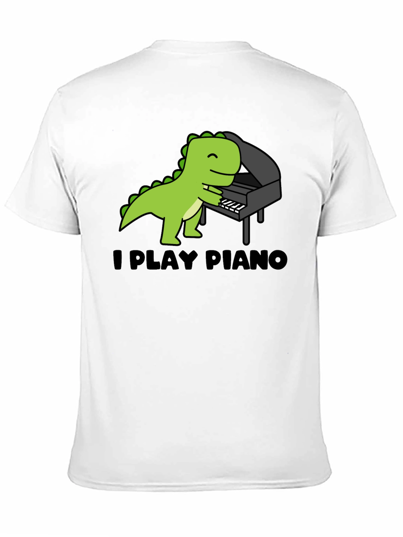 Dino Piano T-Shirt - Playful Musical Tee