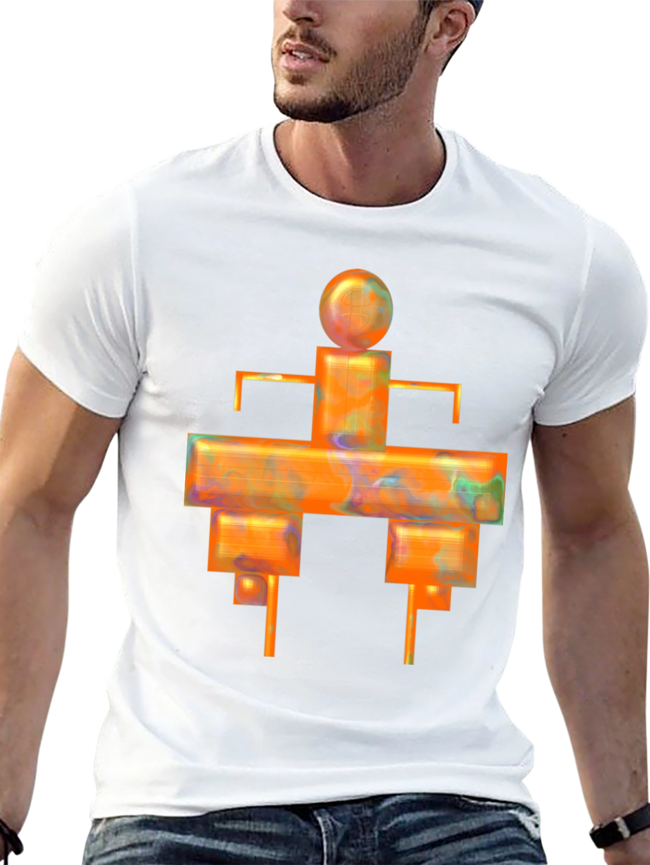 Abstract Geometric Graphic T-Shirt