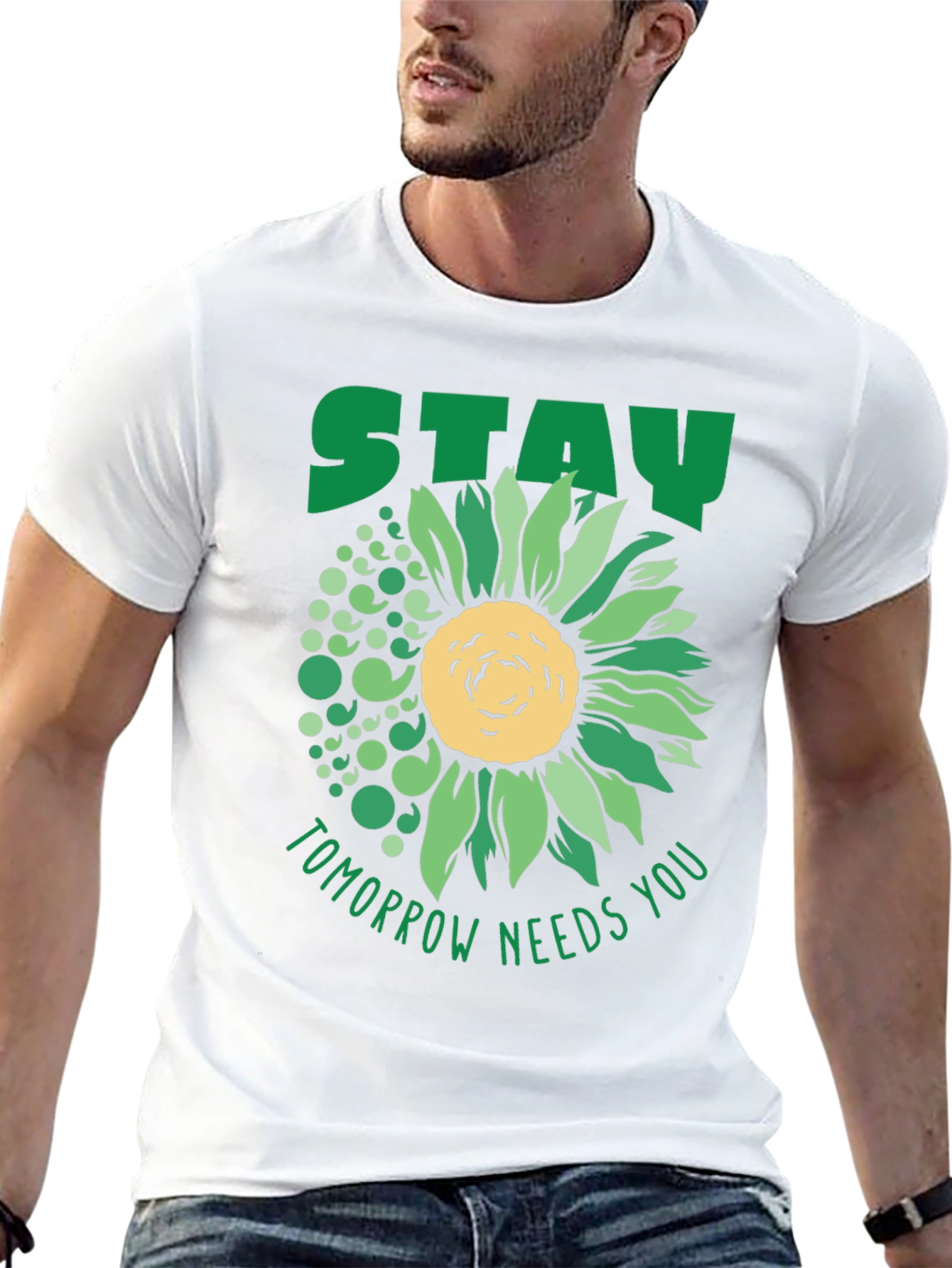 Stay Tomorrow Needs You Sunflower T-Shirt