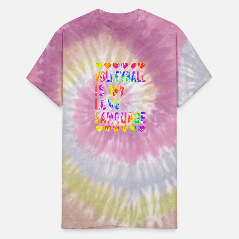 Volleyball Tie Dye Blue Purple Teenage Girl
