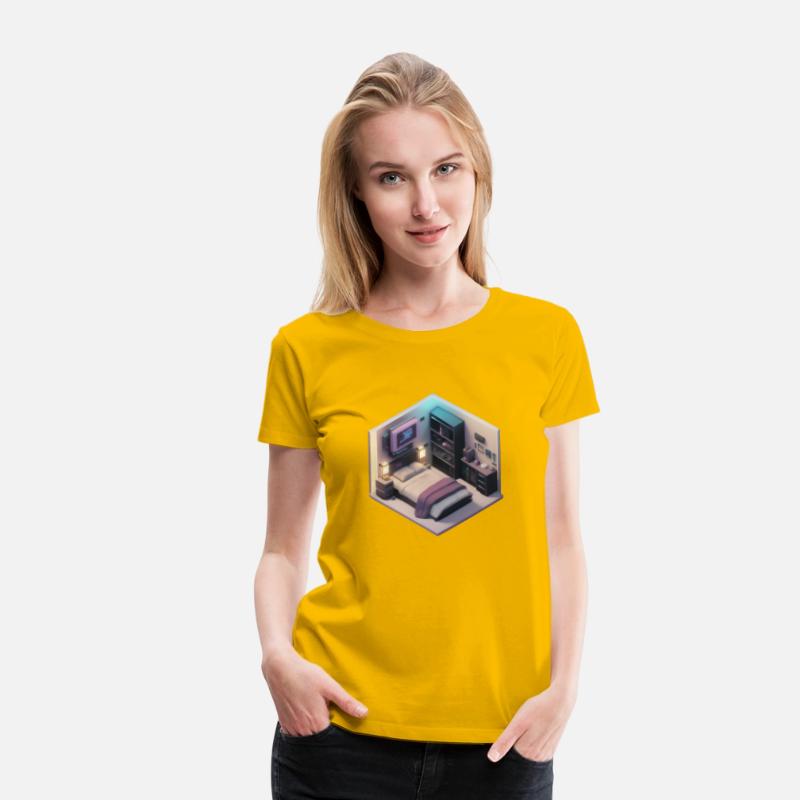 Voxel Bedroom - Synthwave Retro Futuristic Room