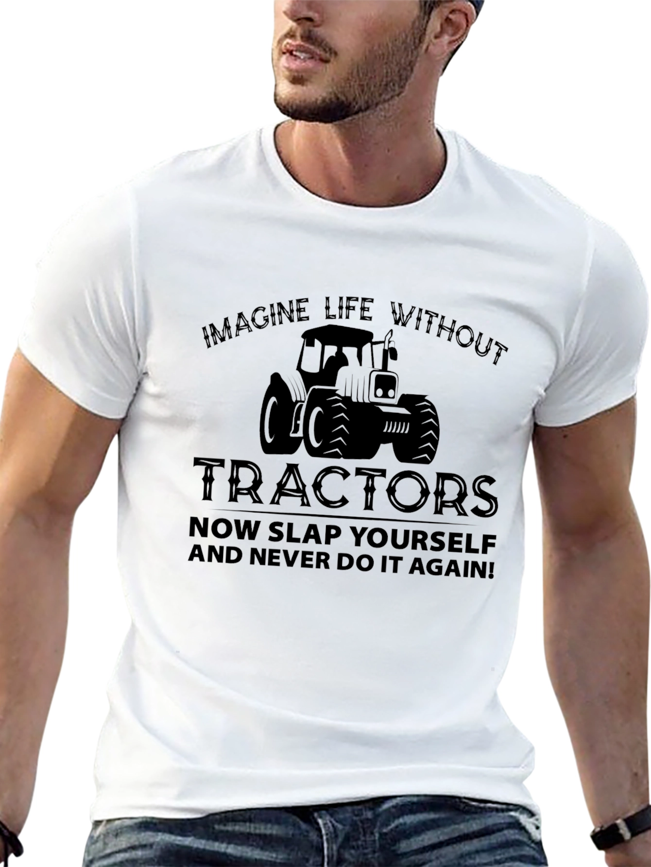 Imagine Life Without Tractors Graphic Tee