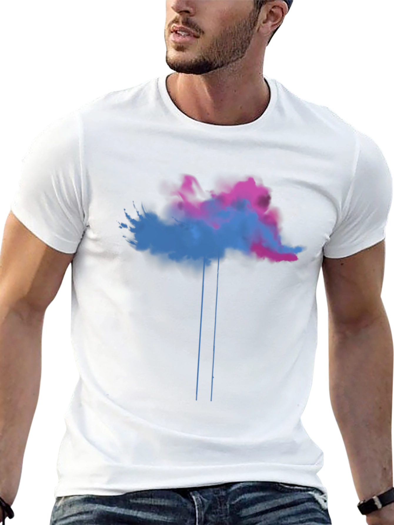 Abstract Cloud T-Shirt - Unique Graphic Tee