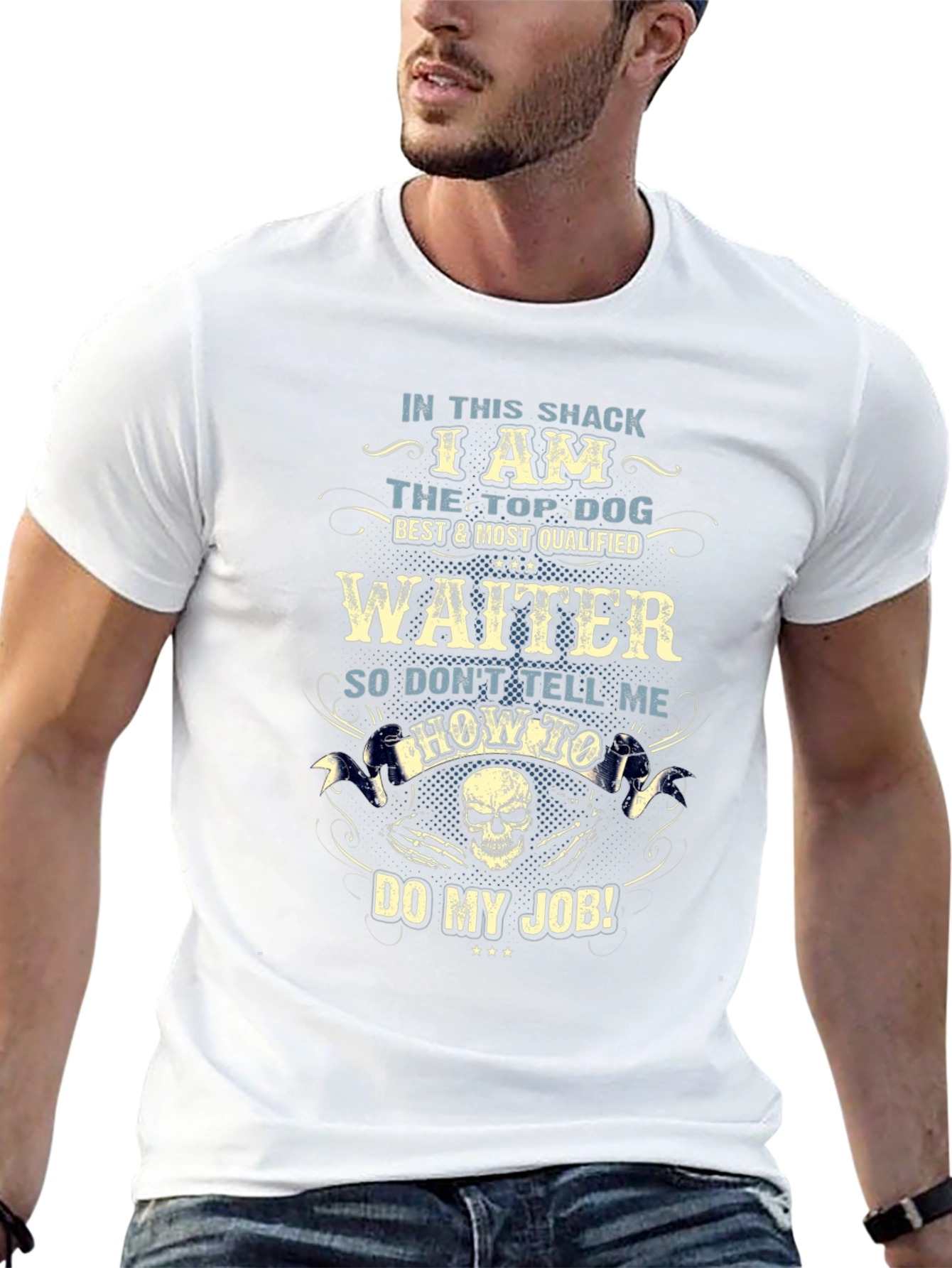 Waiter Top Dog Graphic T-Shirt