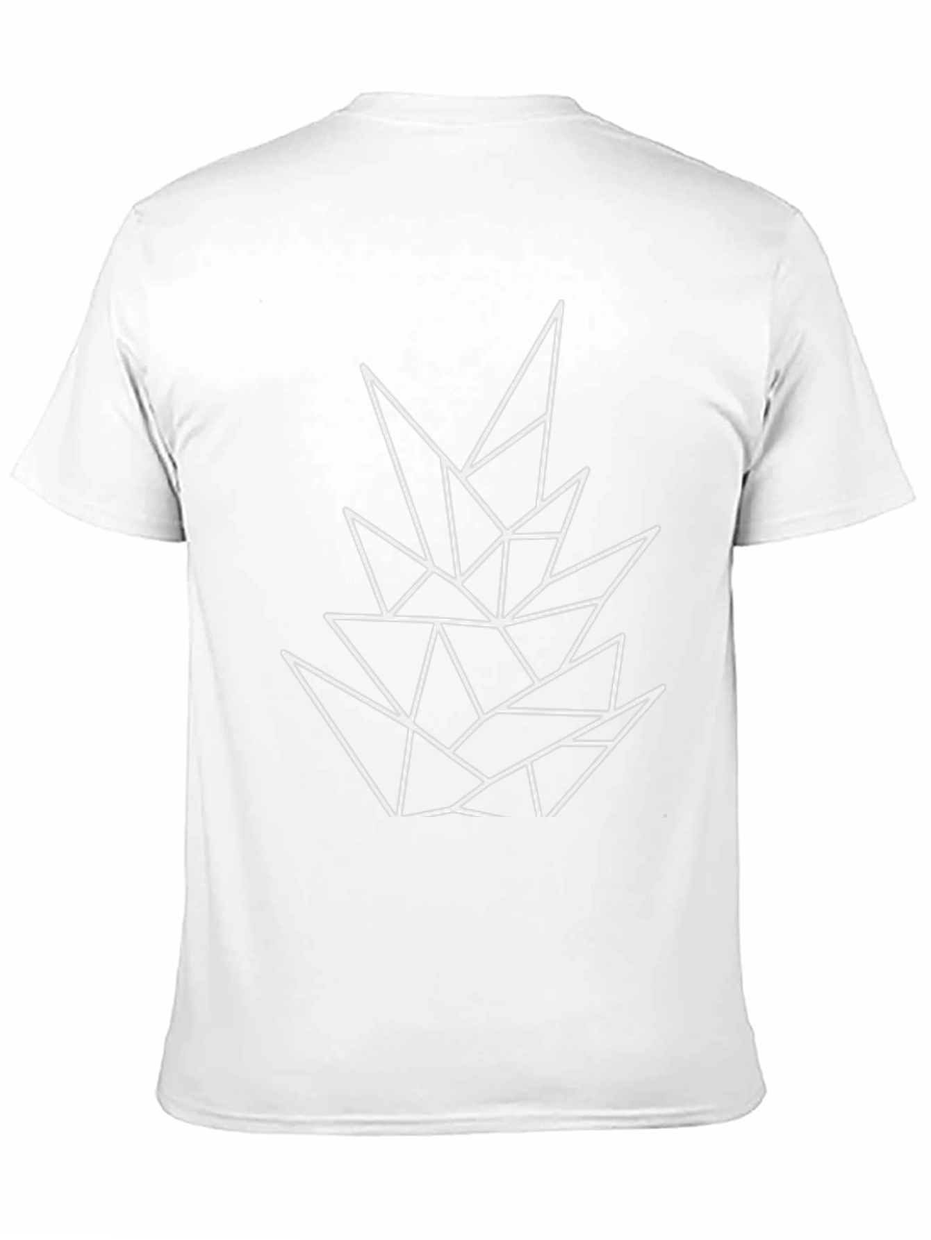 Geometric Design Black Tee