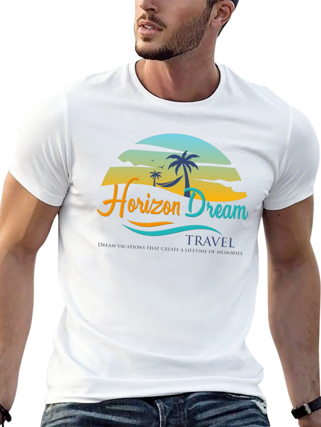 Horizon Dream Travel Black T-Shirt