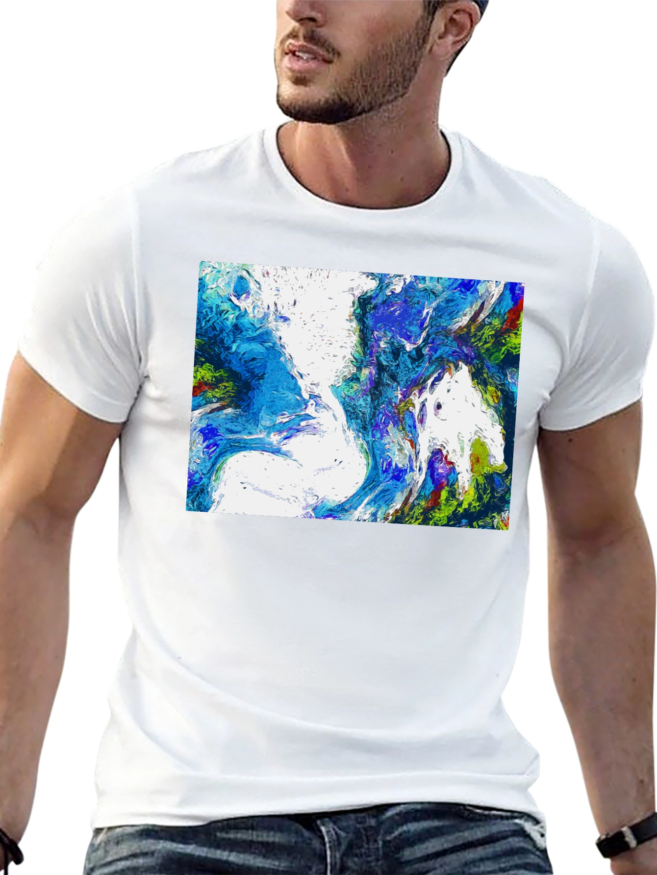Abstract Art Graphic Tee - Modern Comfort