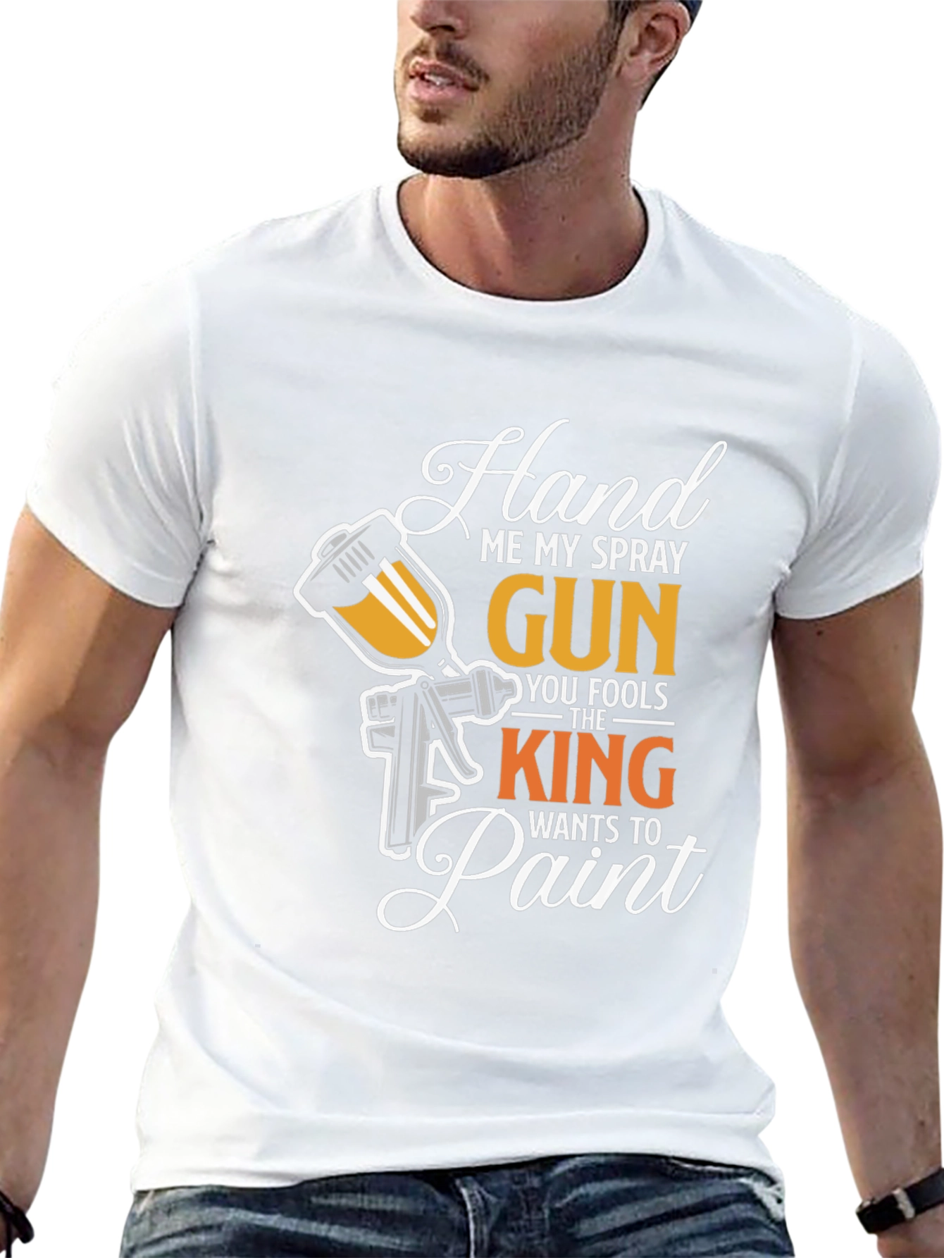 Hand Me My Spray Gun Black T-Shirt