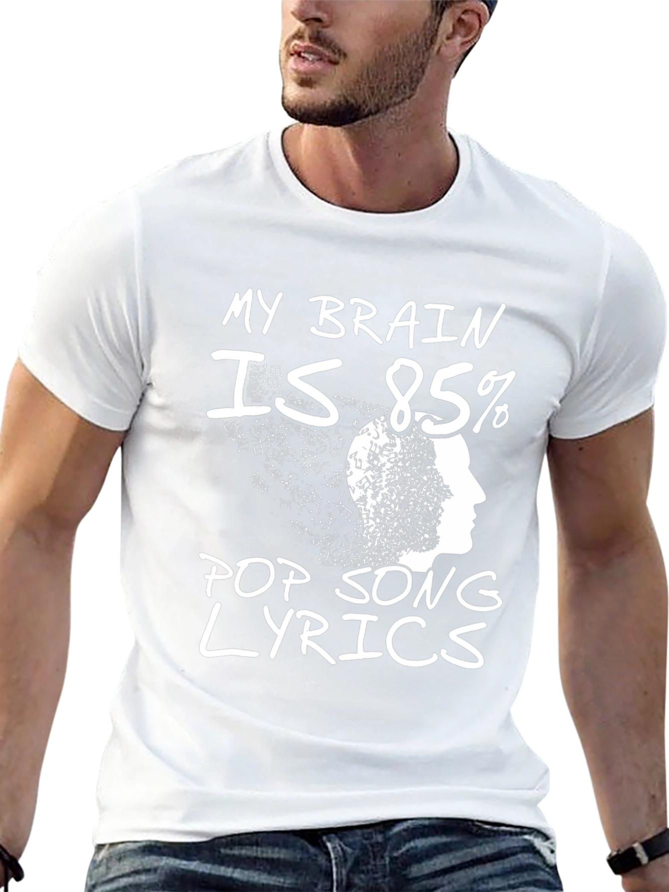 Pop Song Lyrics T-Shirt - Novelty Tee