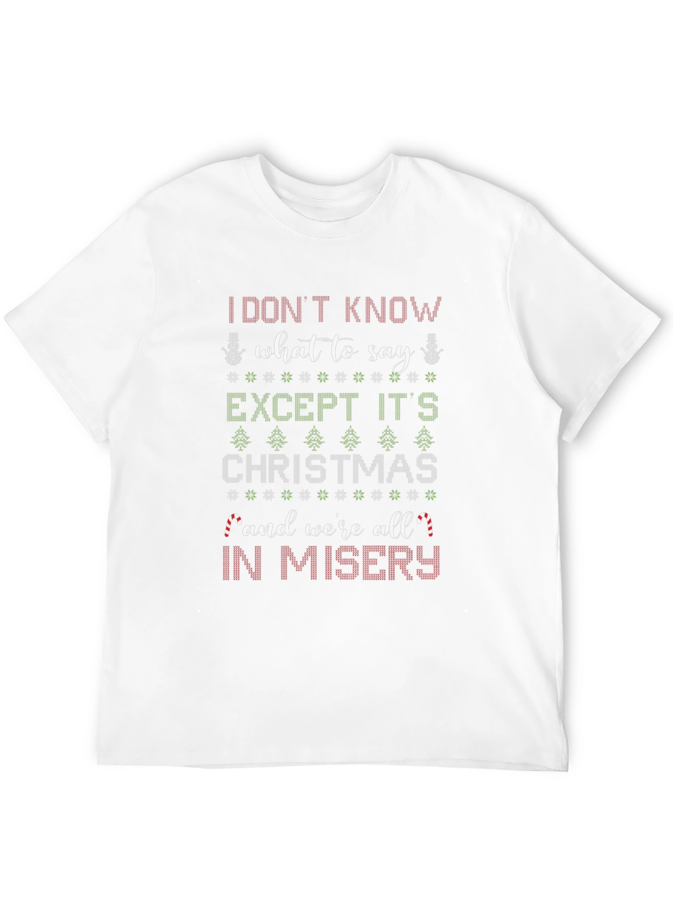 Funny Christmas Misery Graphic Tee