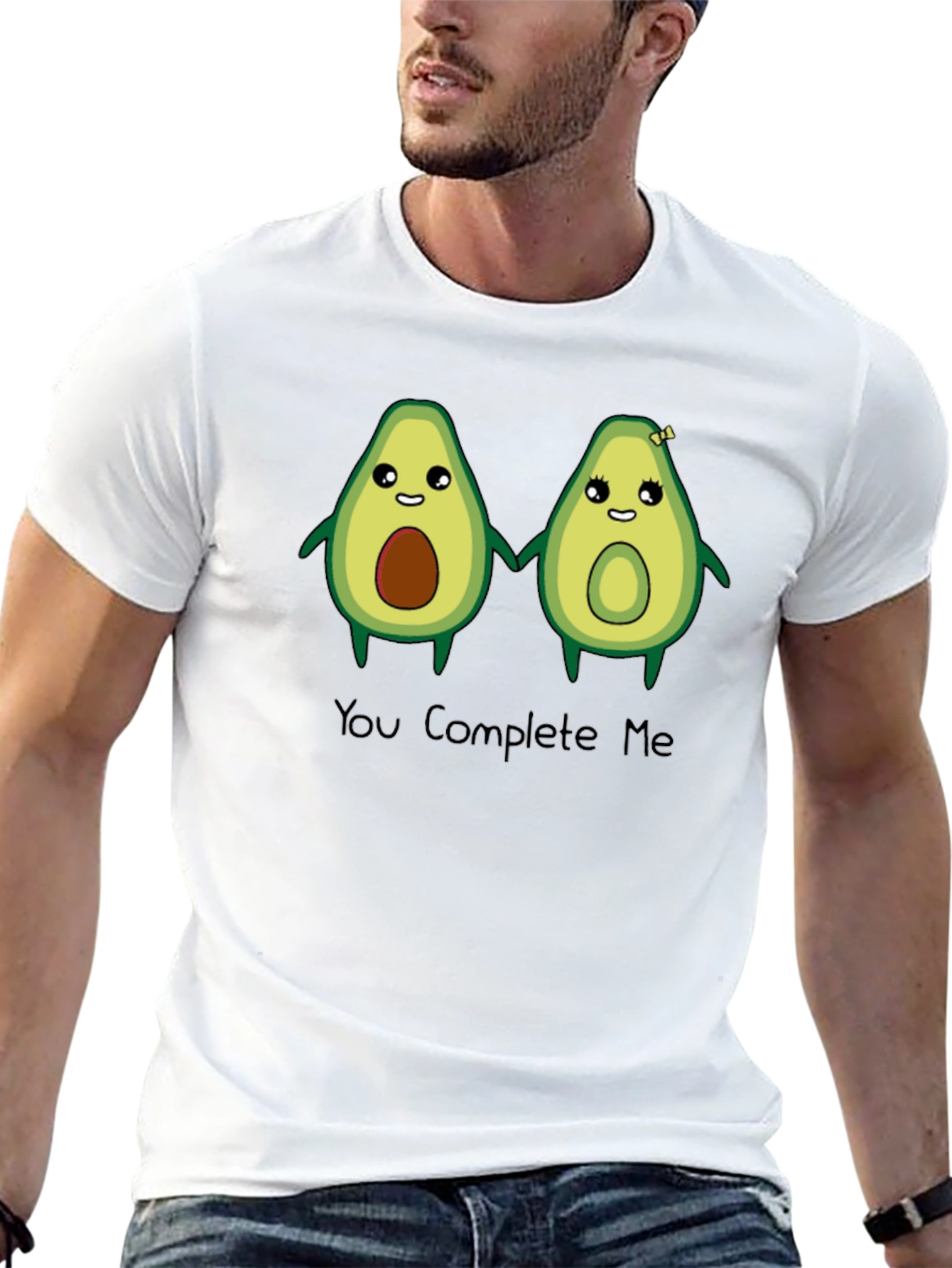 You Complete Me Avocado Graphic T-Shirt