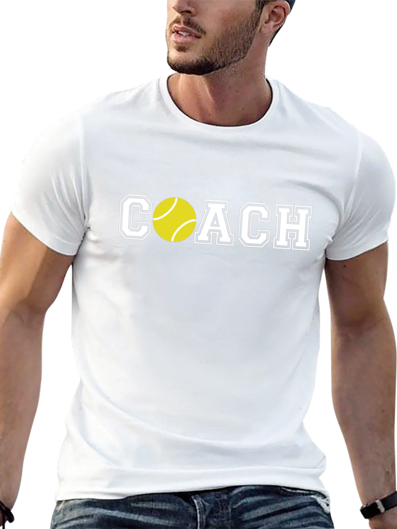 Tennis Coach Graphic Tee - Sporty and Stylish