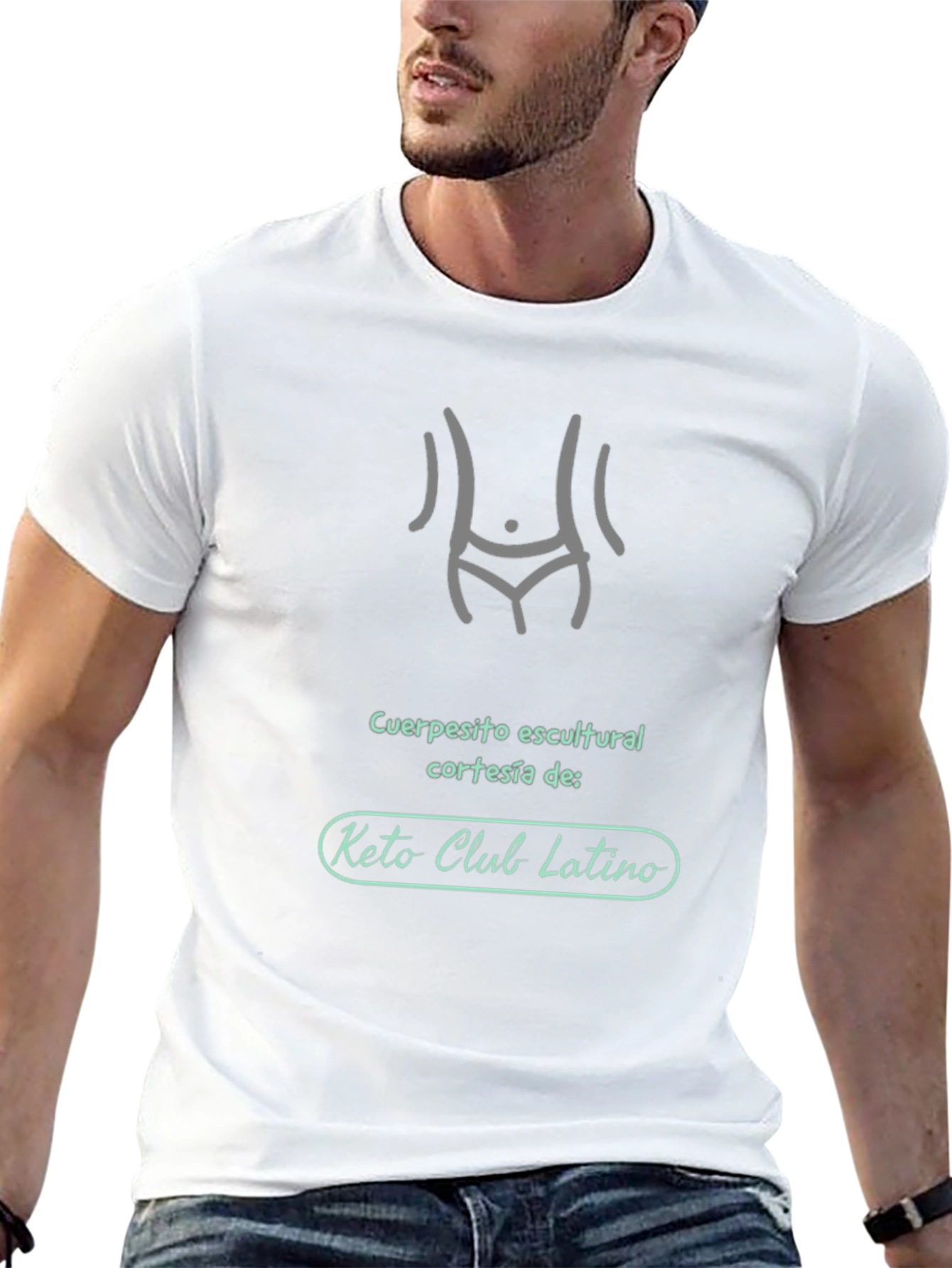 Keto Club Latino Sculpted Body T-Shirt