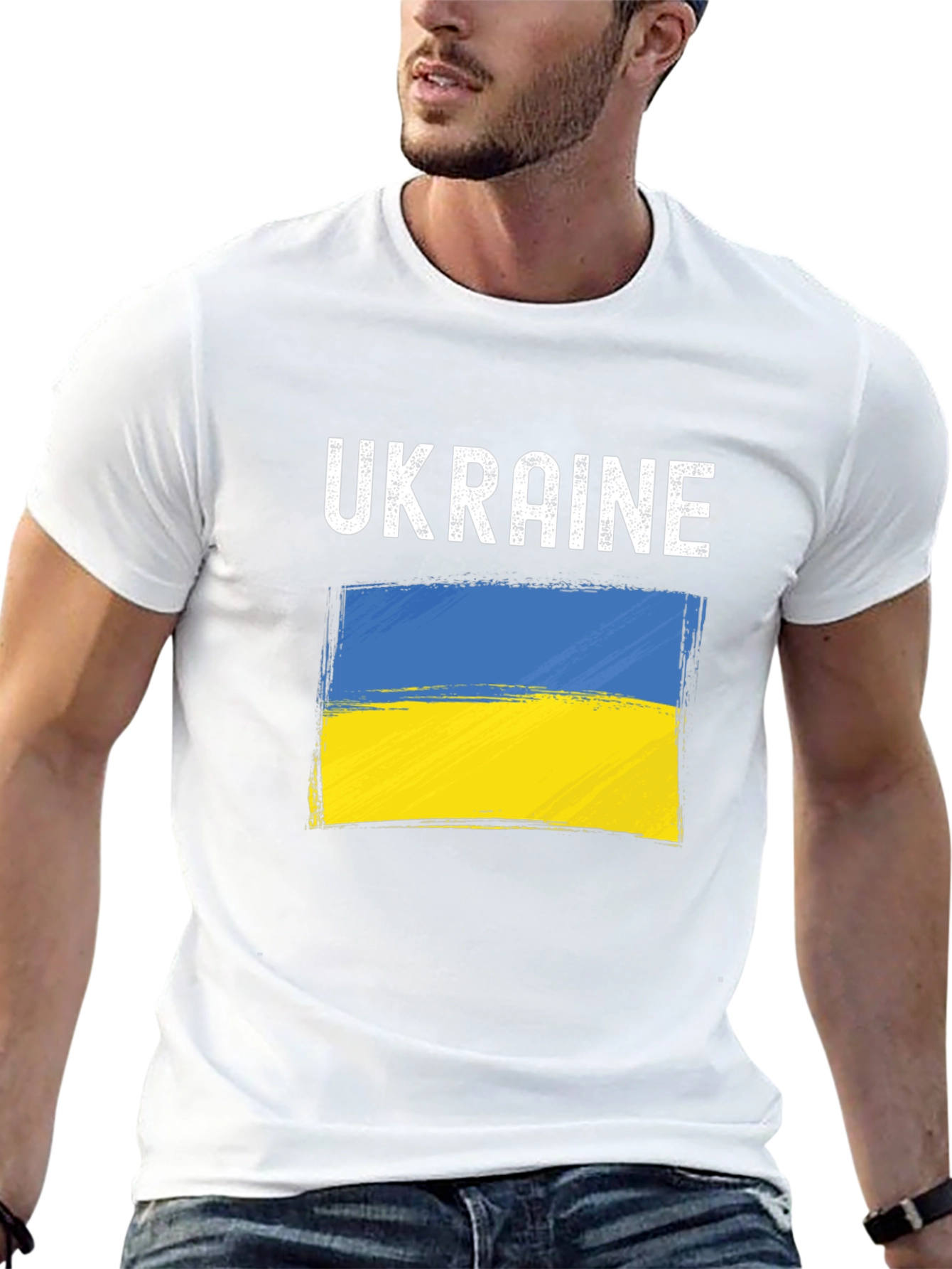 Ukraine Flag Graphic Tee - Stylish Support