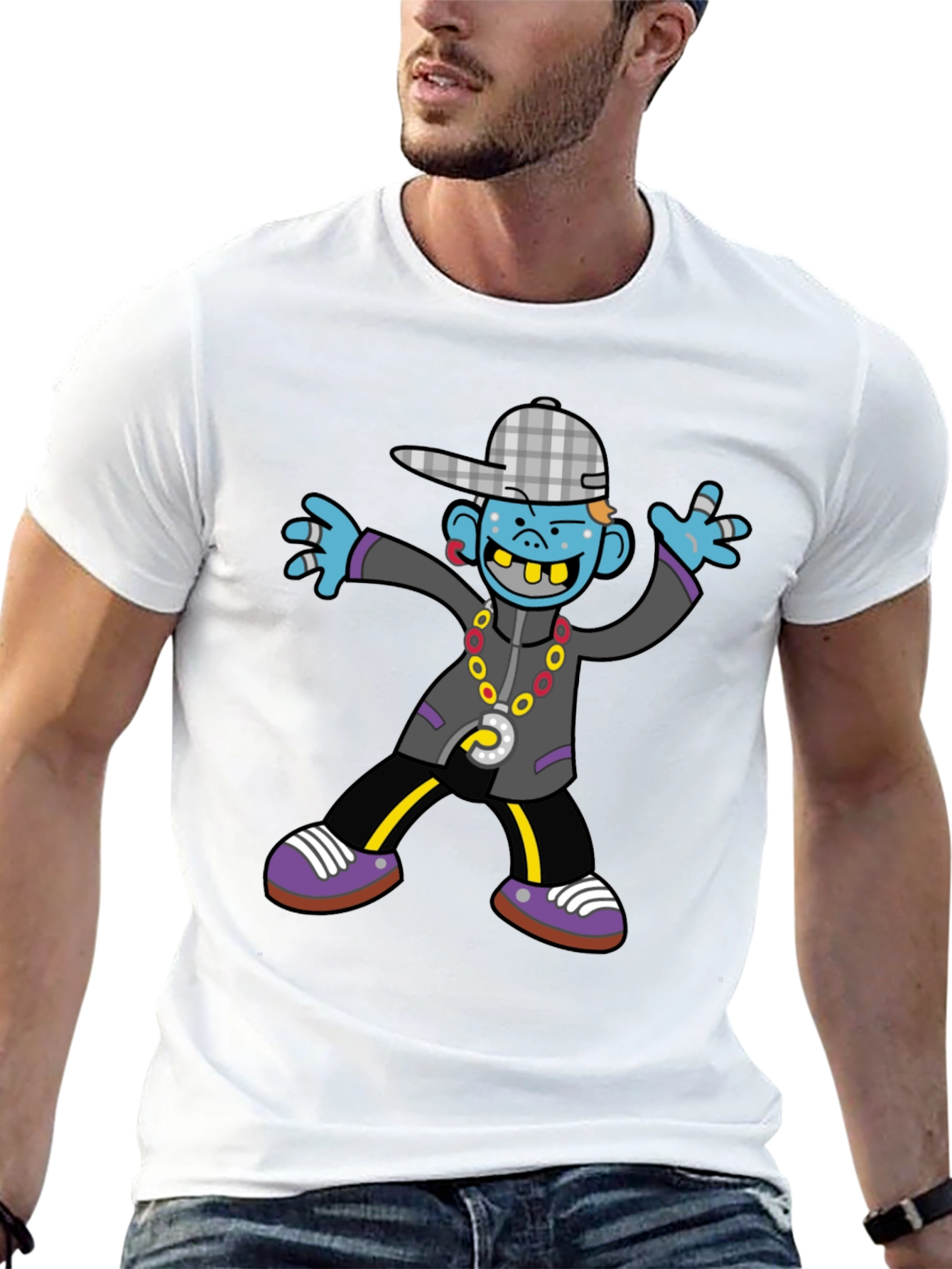 Cartoon Character Graphic T-Shirt