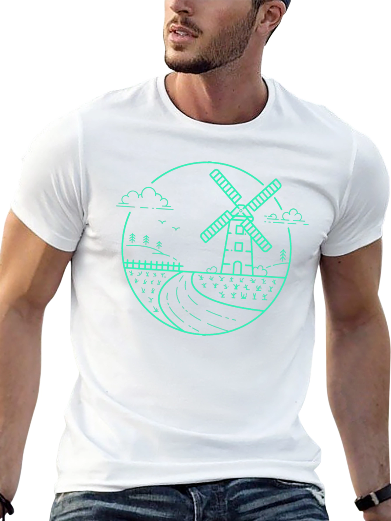 Windmill Graphic T-Shirt