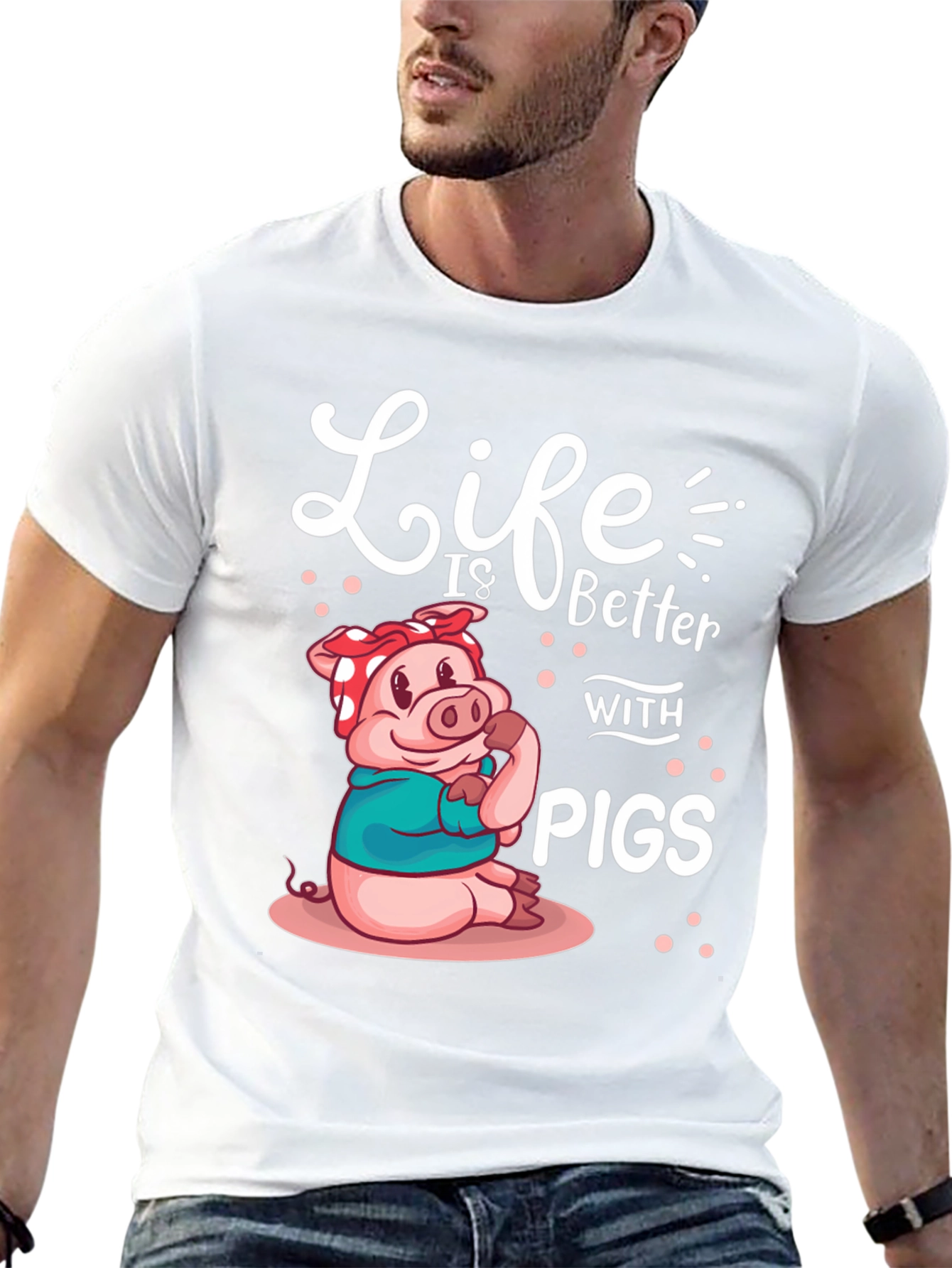 Life is Better with Pigs Graphic Tee