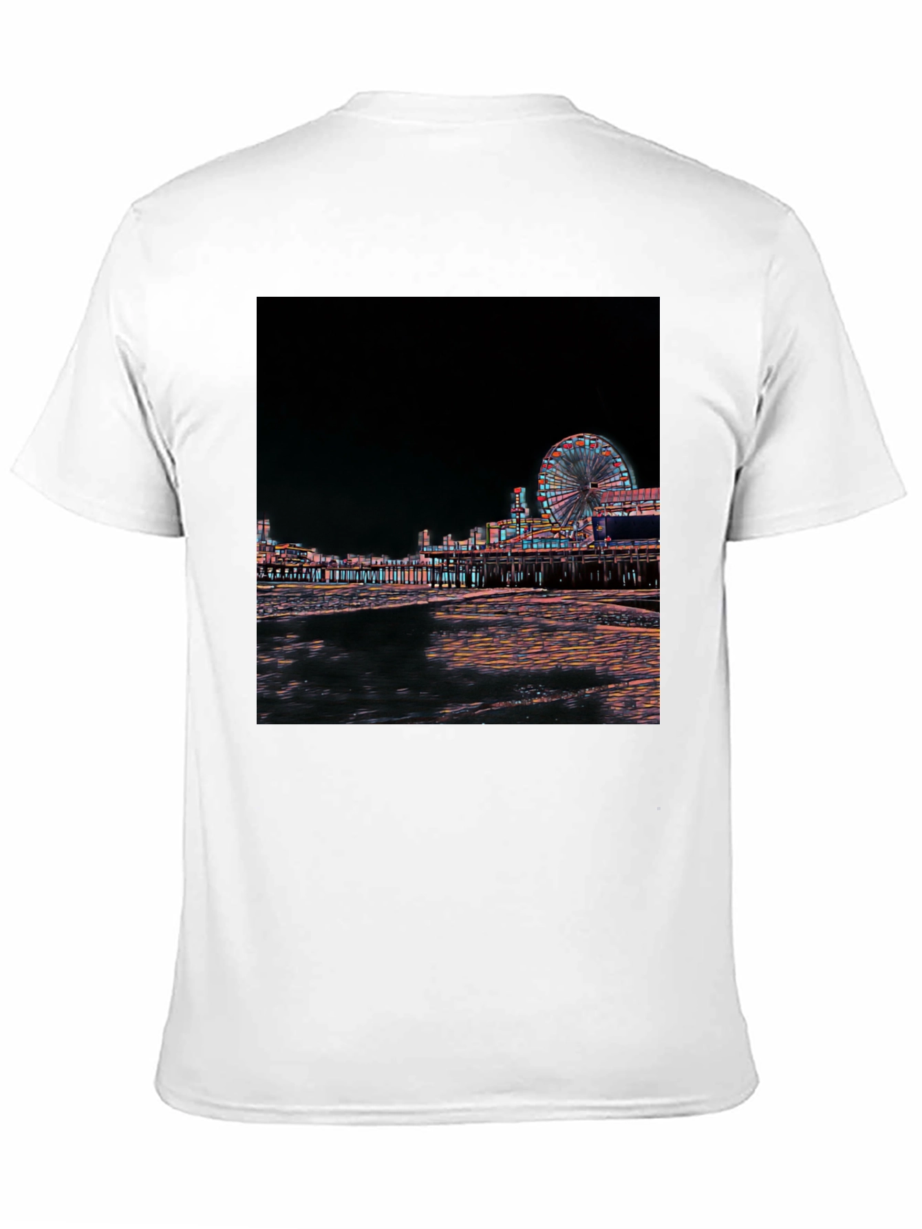Night Scene Black T-Shirt