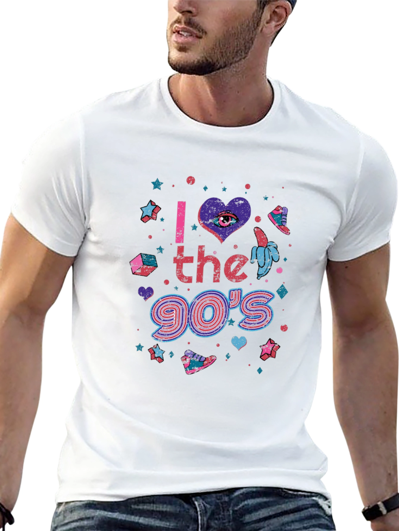 I Love the 90s Graphic T-Shirt - Retro Style