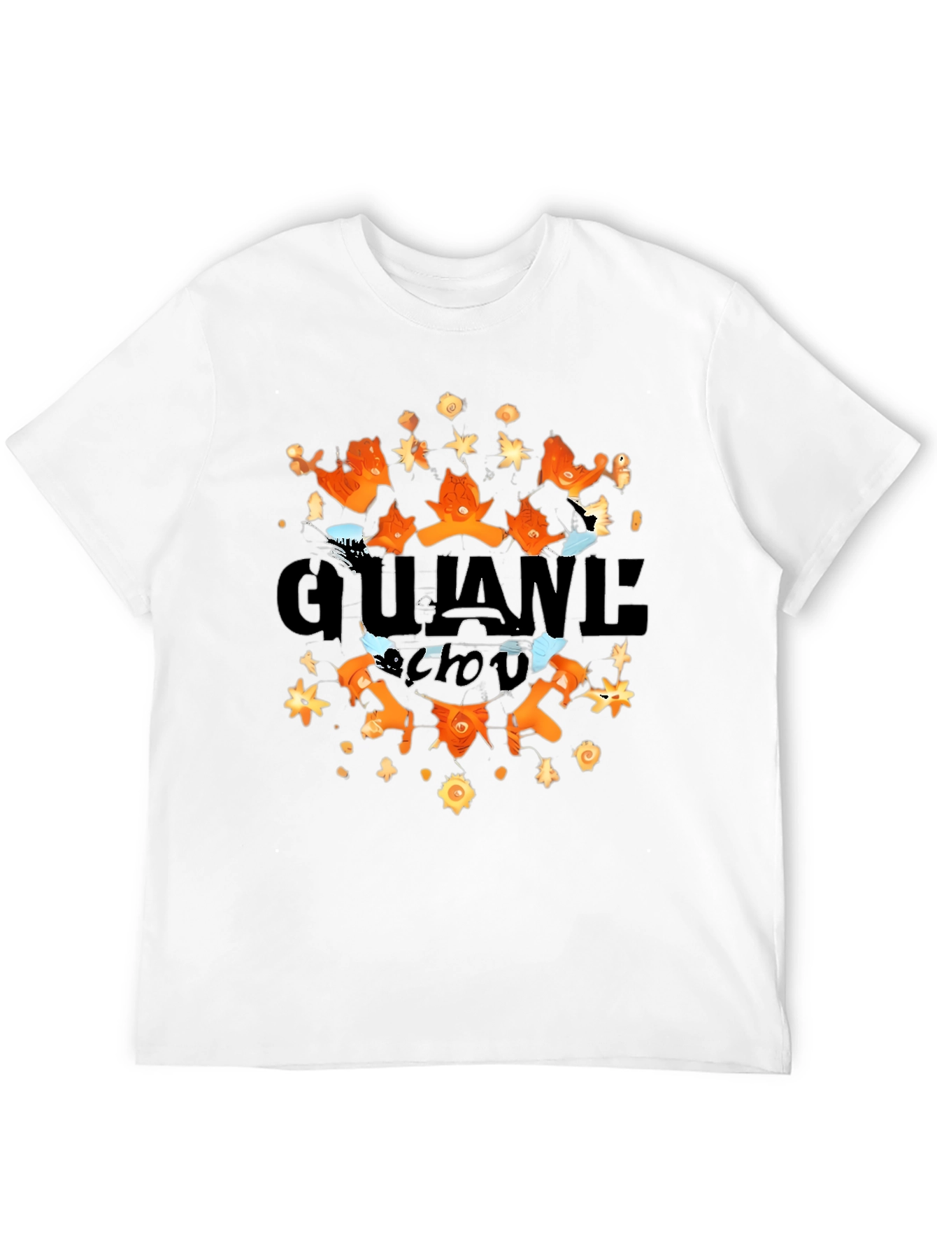 Stylish Gujane Chou Black Graphic Tee