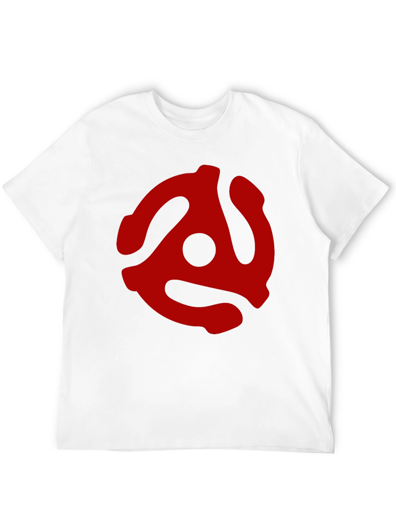 Red 45 RPM Adapter Graphic Tee - Black