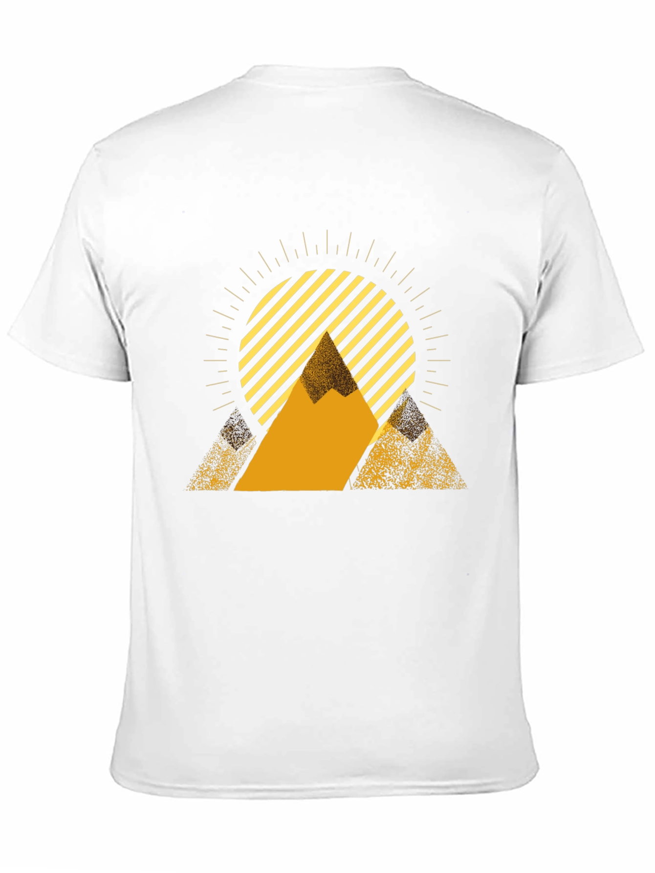 Mens Black Graphic Tee - Sunrise Mountain Design